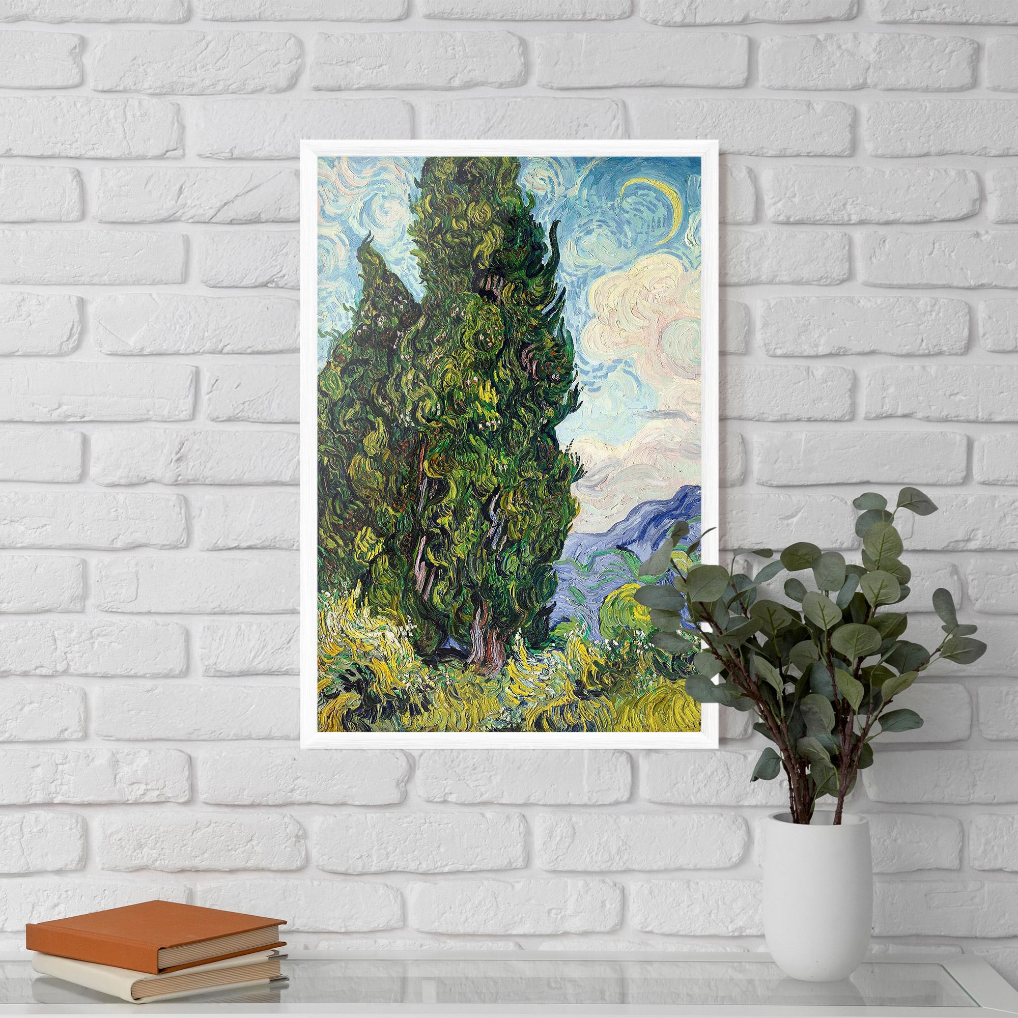 Poster Înrămat Cypresses mockup 5