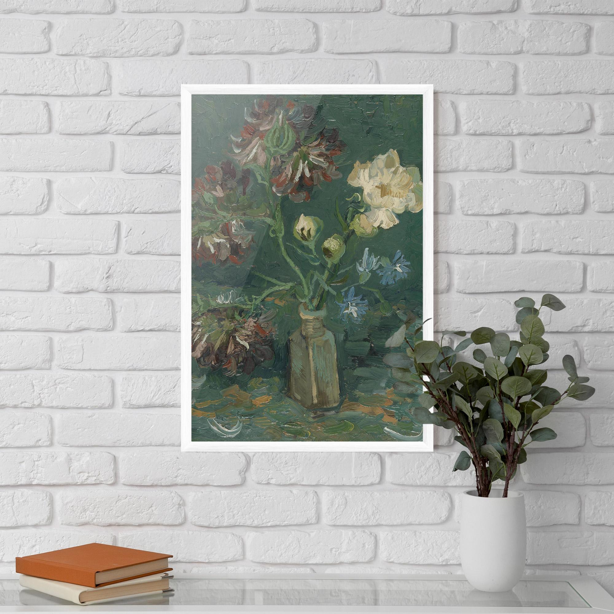 Poster Înrămat Flesje Met Pioenrozen mockup 5