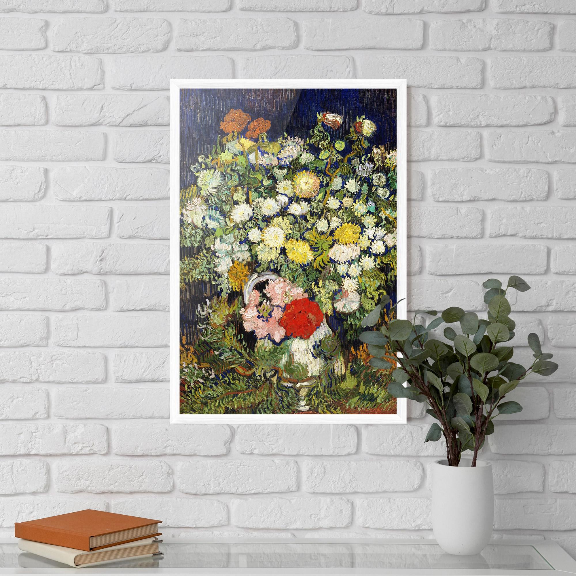 Poster Înrămat Flowers Van Gogh mockup 5