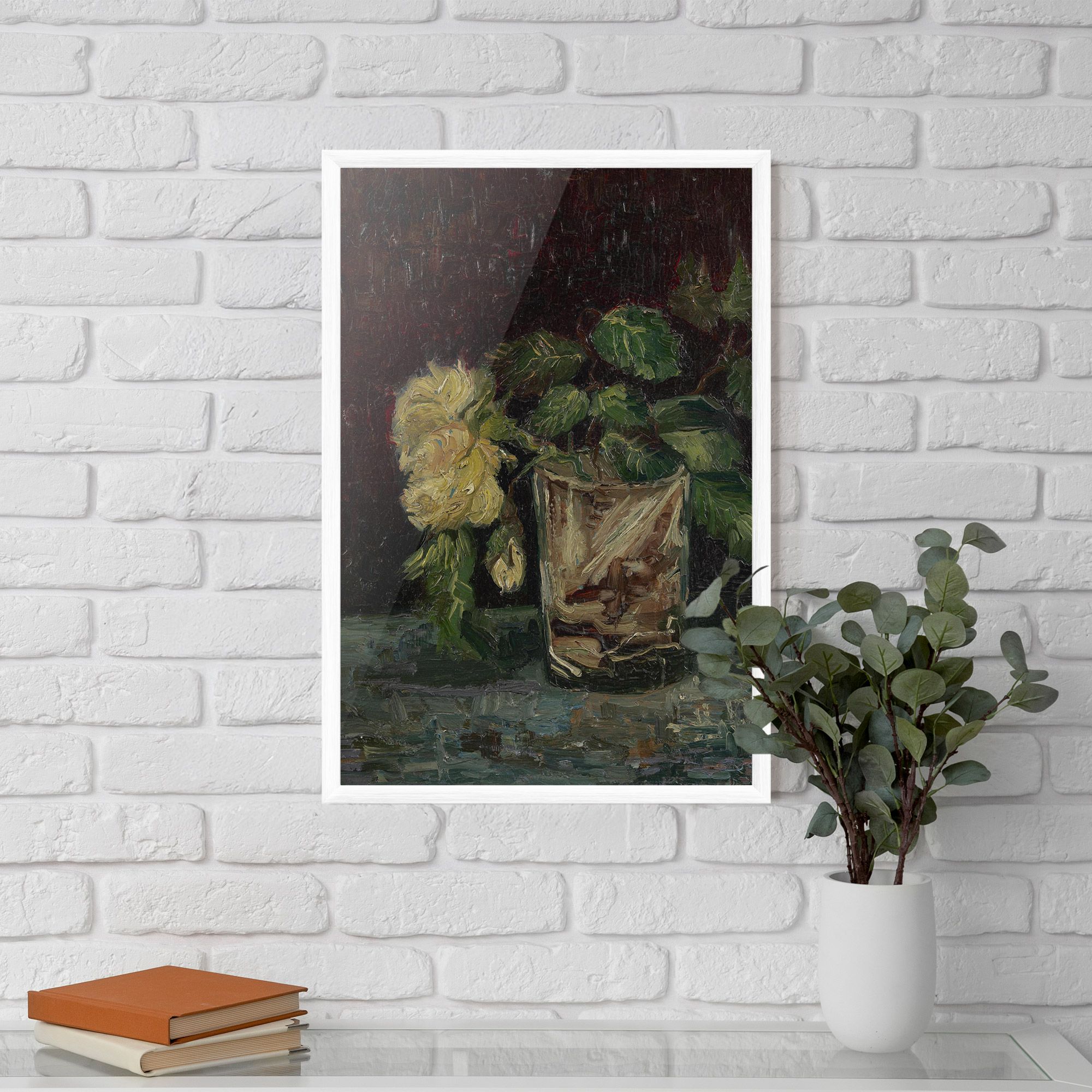 Glas Met Gele Rozen mockup 5