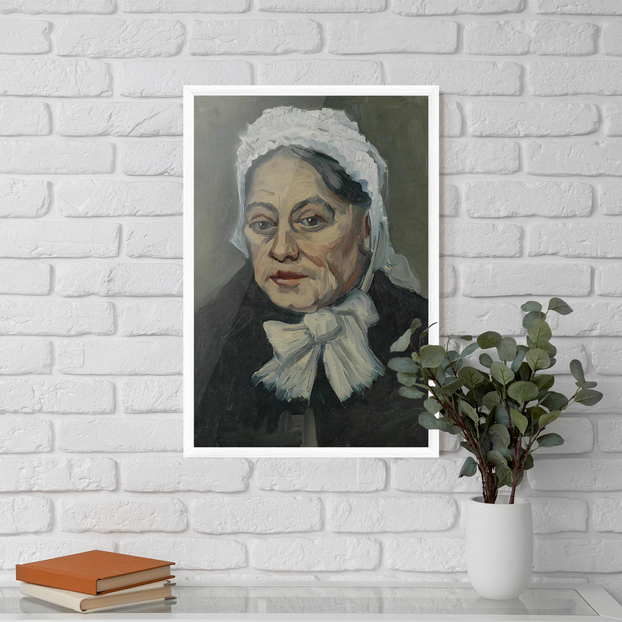Poster Înrămat Portret Oude Vrouw mockup 5