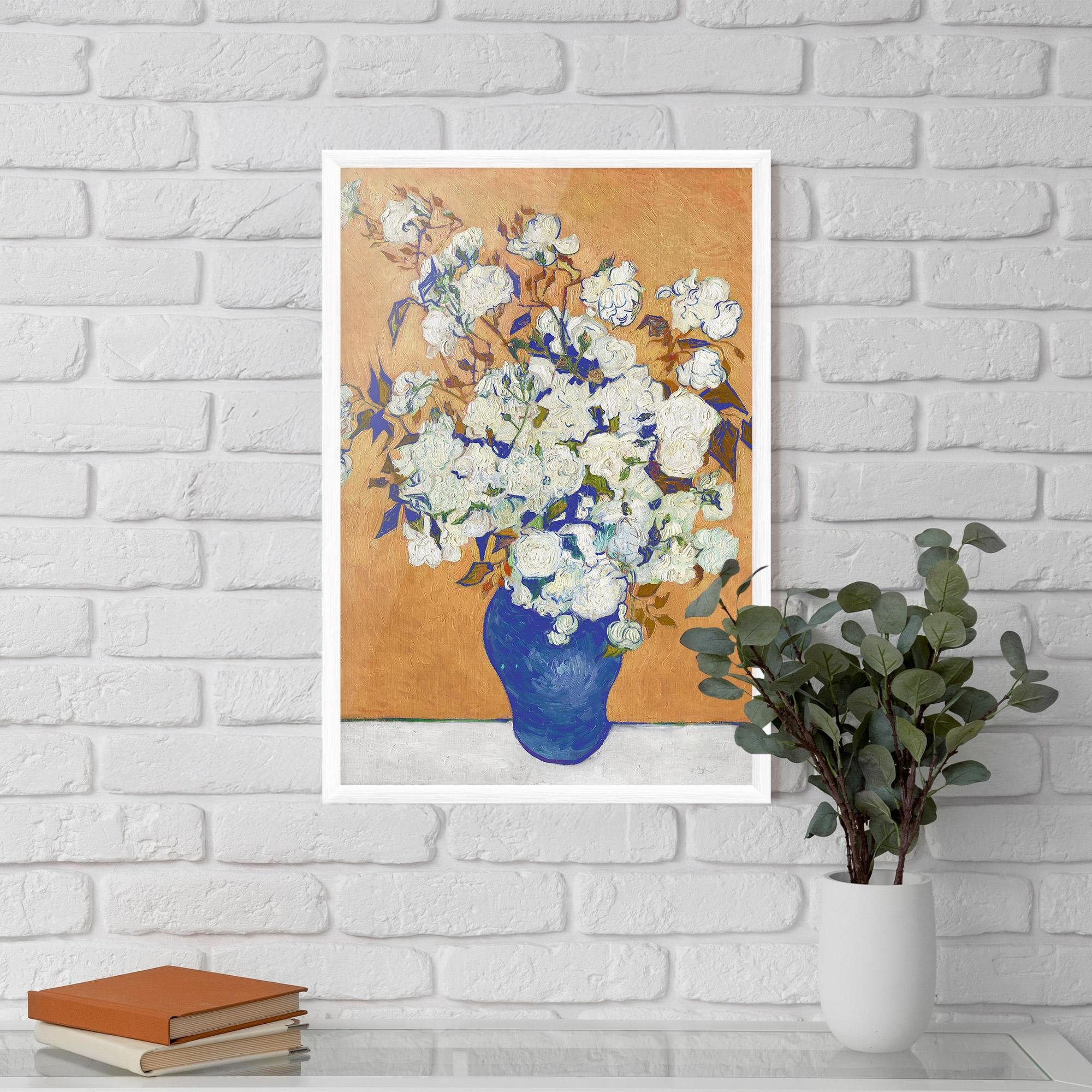 Poster Înrămat Roses Vintage Art mockup 5