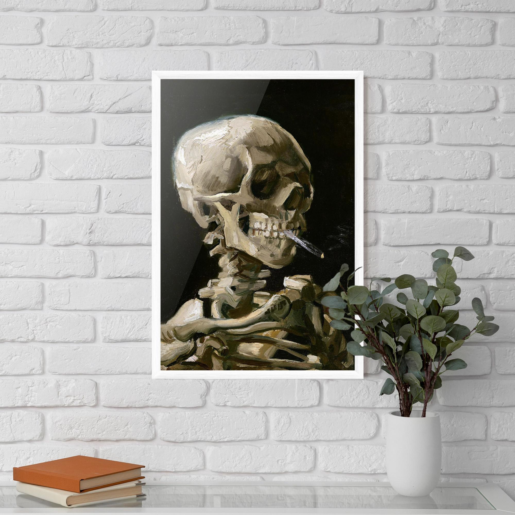 Poster Înrămat Skeleton Cigarette mockup 5