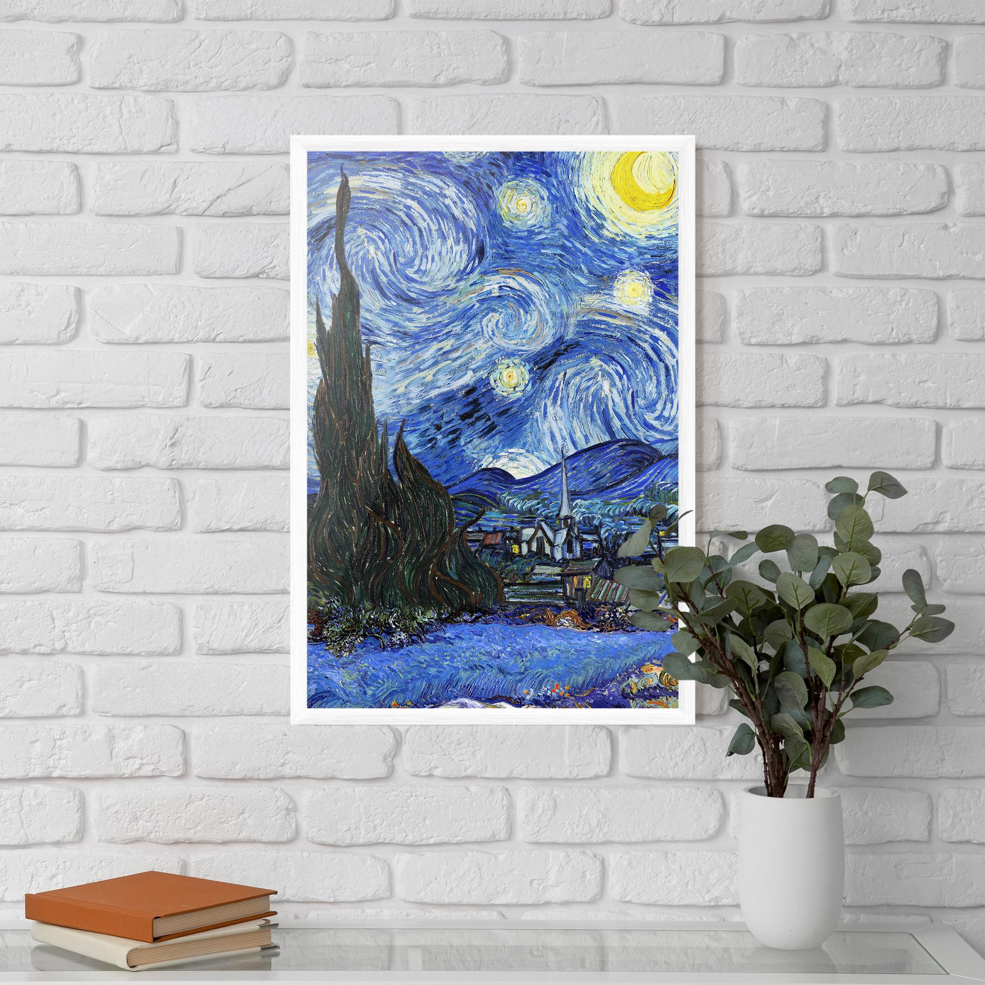 Poster Înrămat Starry Night Art mockup 5