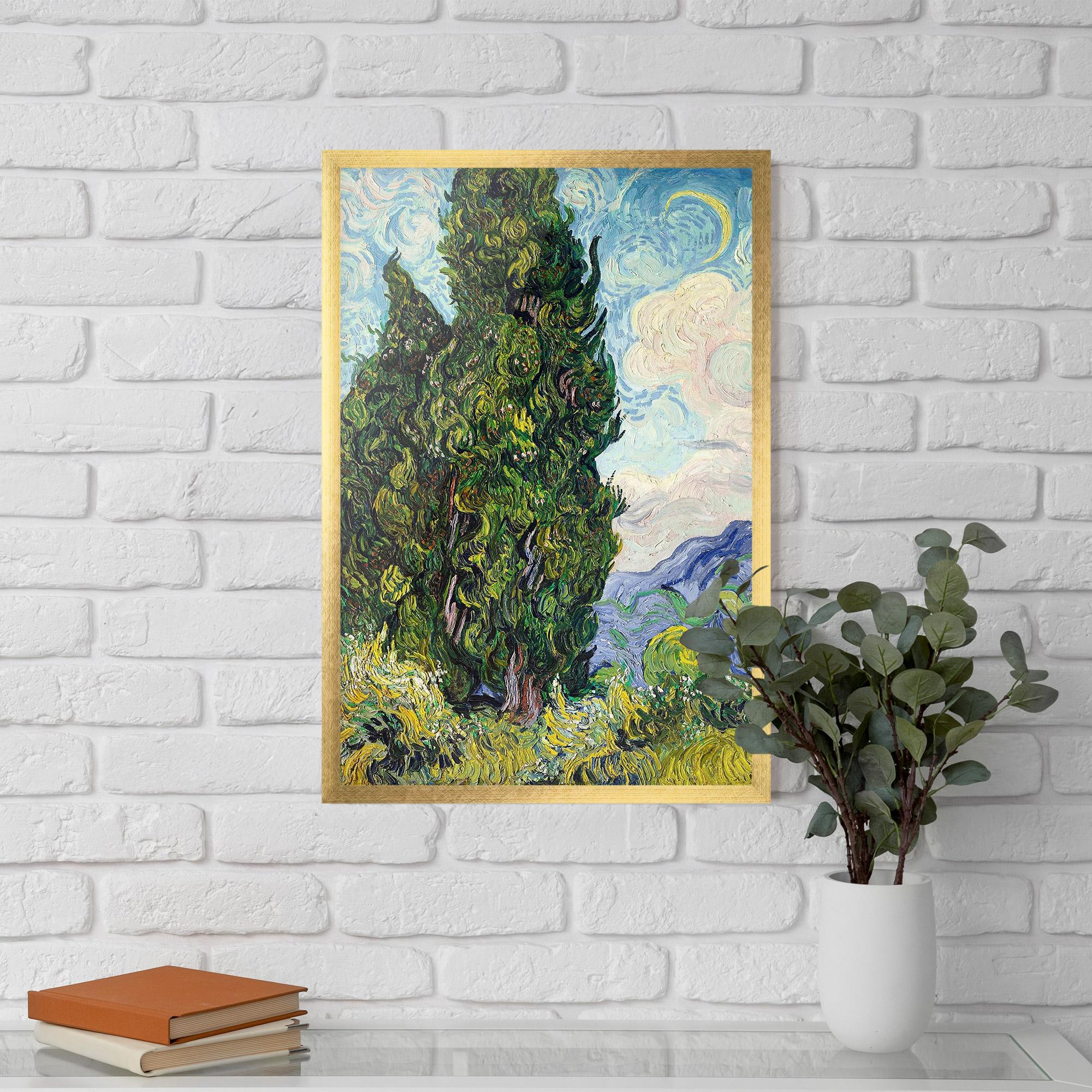 Poster Înrămat Cypresses mockup 5