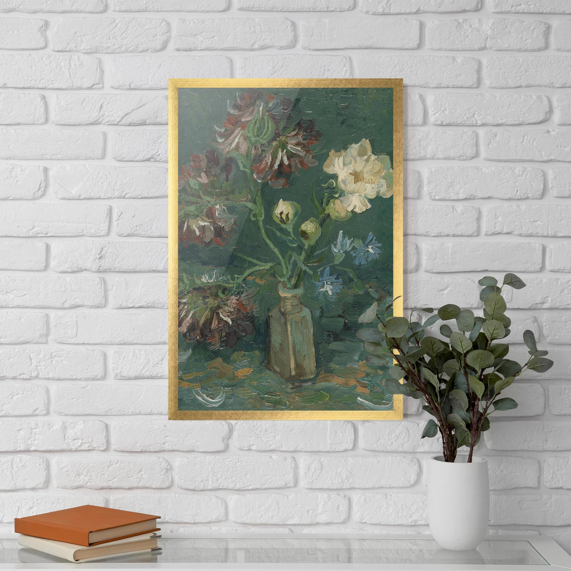 Poster Înrămat Flesje Met Pioenrozen mockup 5