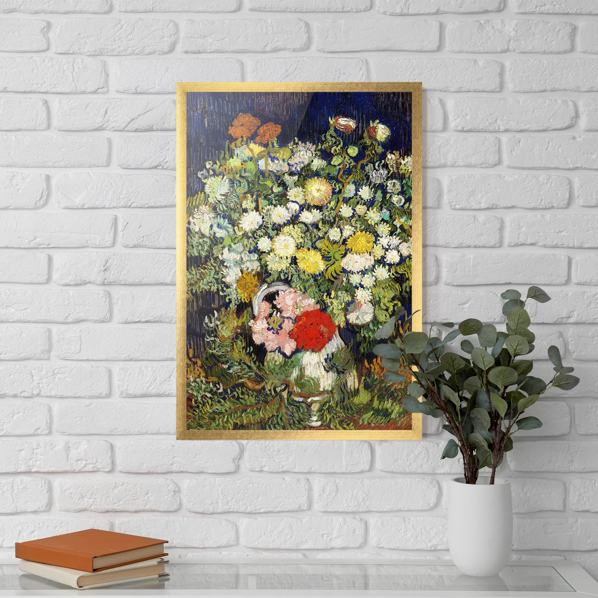 Poster Înrămat Flowers Van Gogh mockup 5