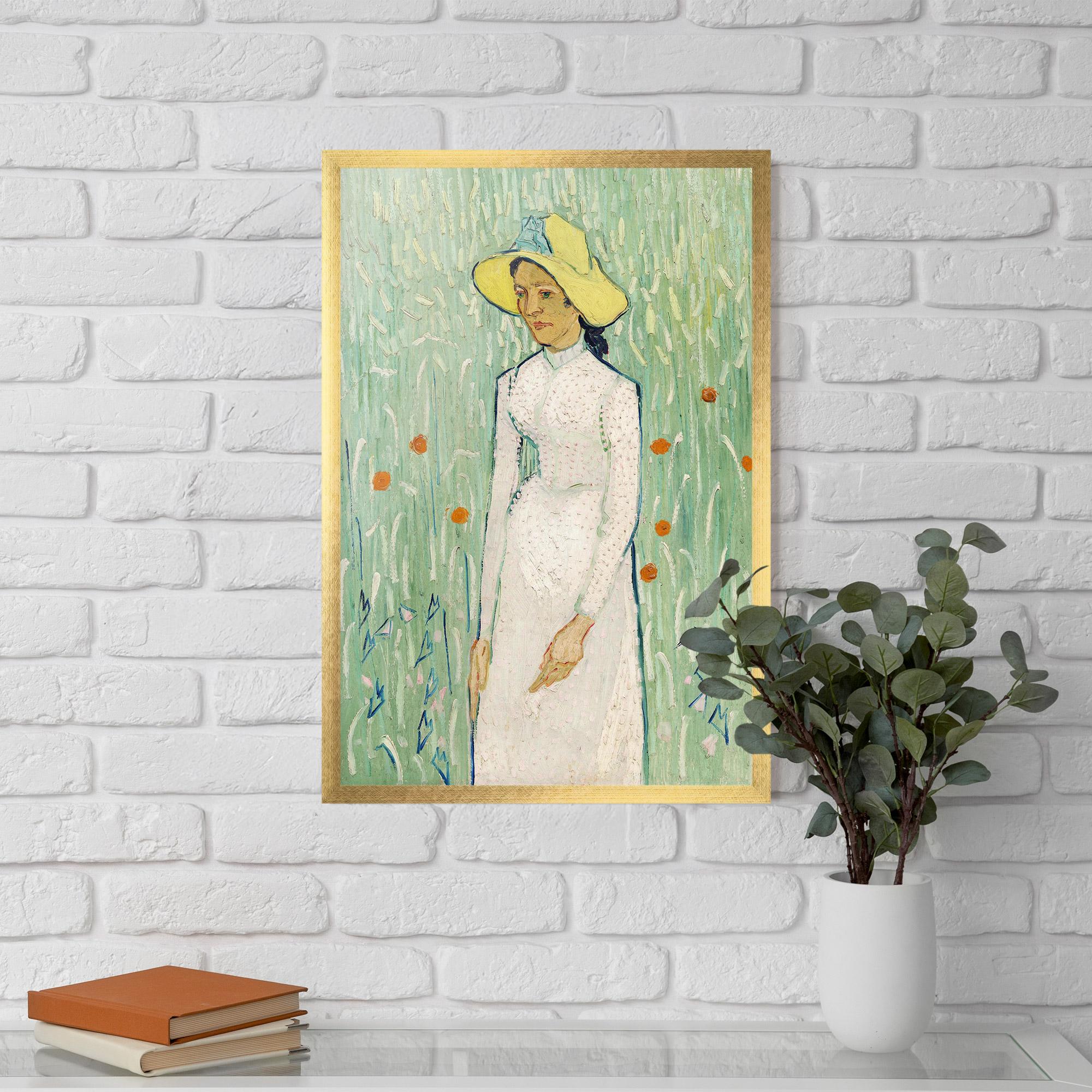 Poster Înrămat Girl In White mockup 5