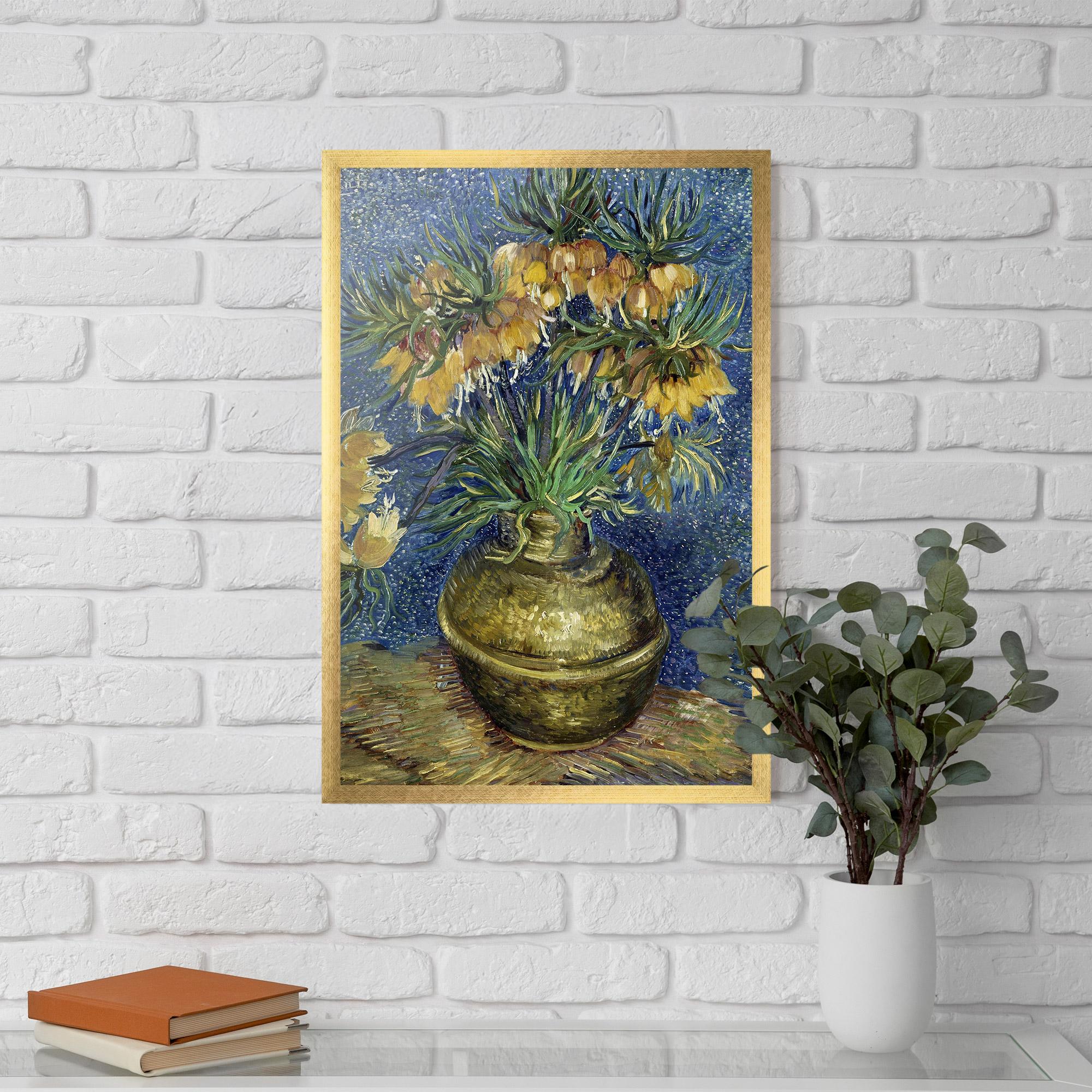 Poster Înrămat Imperial Fritillaries Art mockup 5