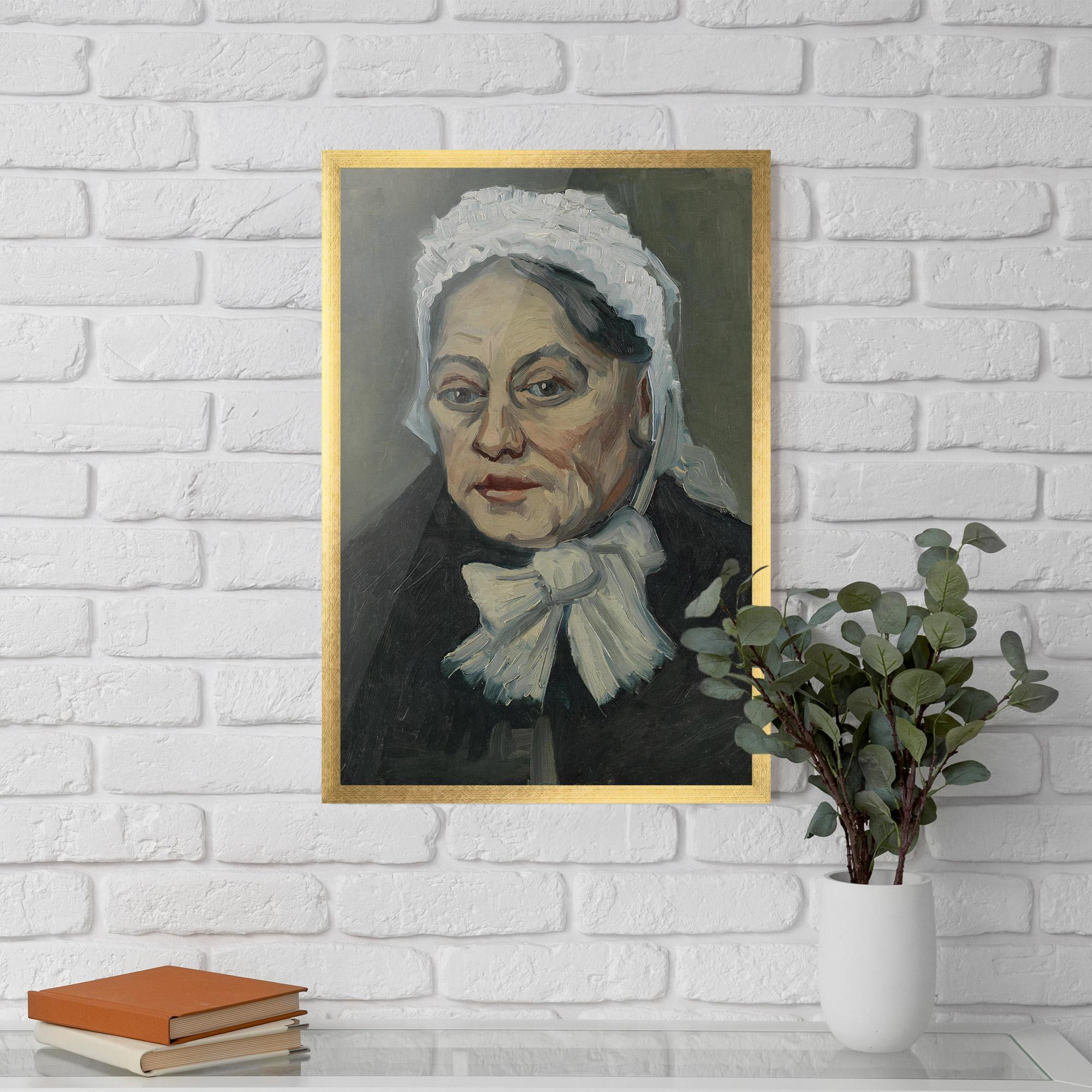 Poster Înrămat Portret Oude Vrouw mockup 5