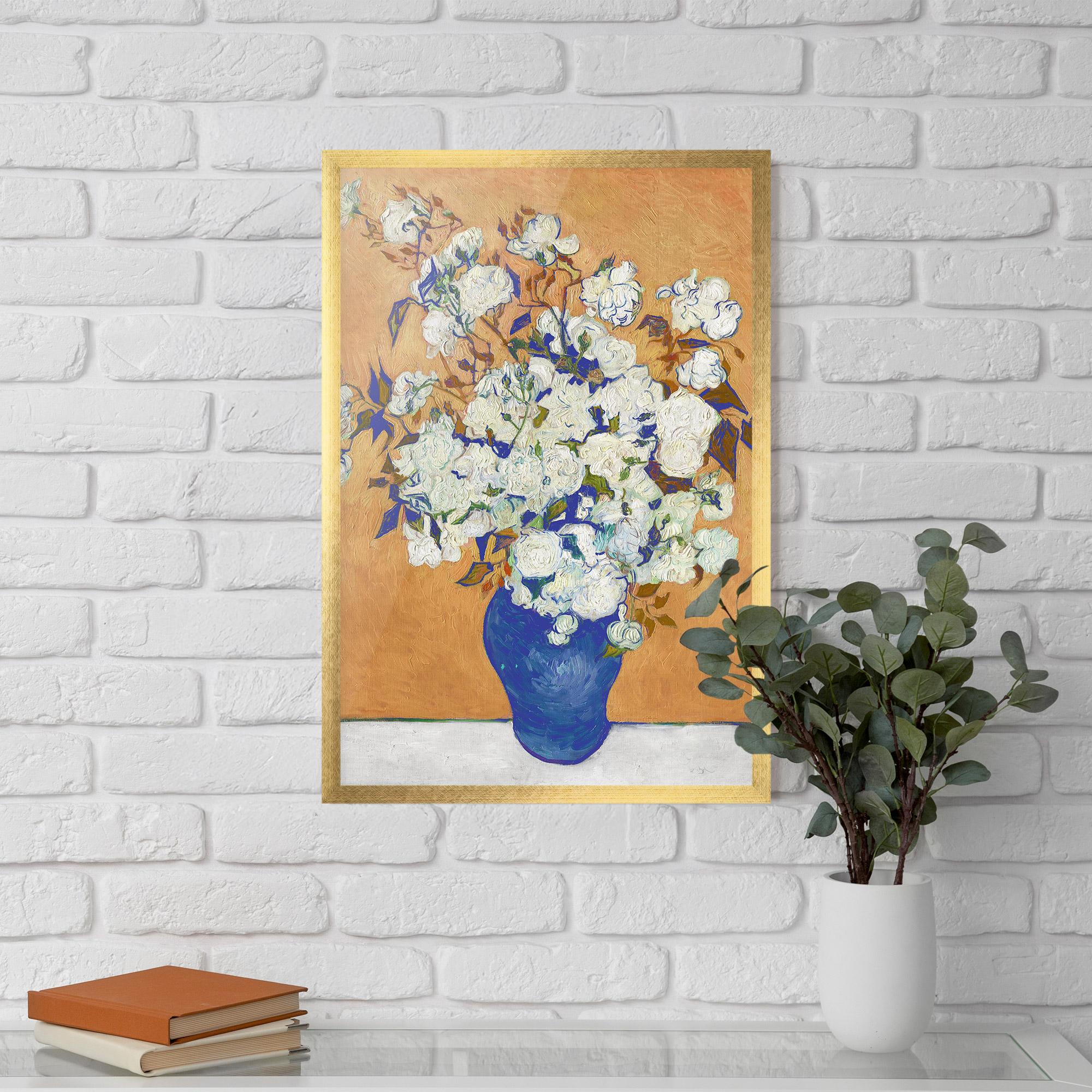 Poster Înrămat Roses Vintage Art mockup 5