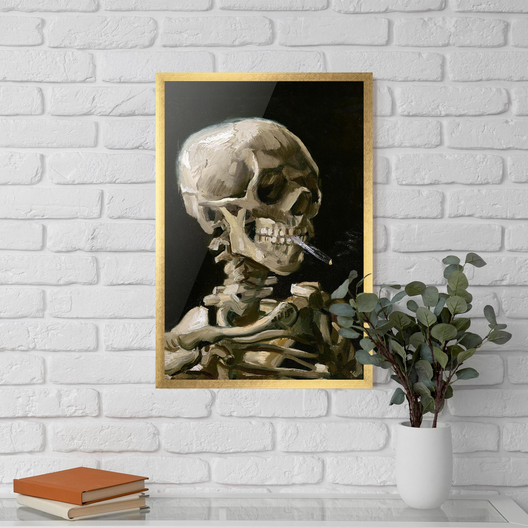 Poster Înrămat Skeleton Cigarette mockup 5