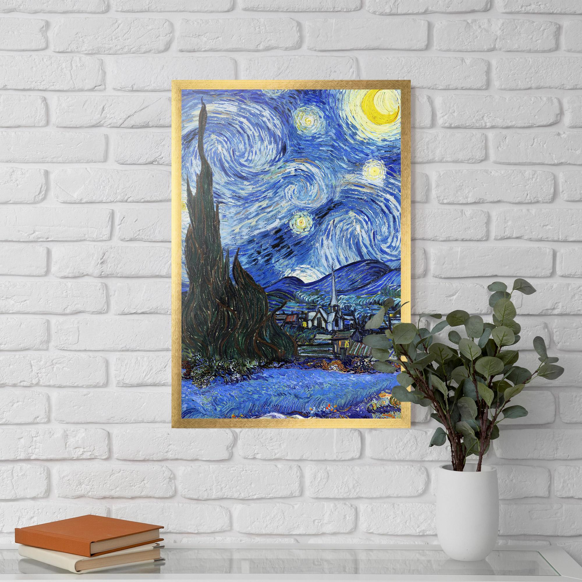 Poster Înrămat Starry Night Art mockup 5