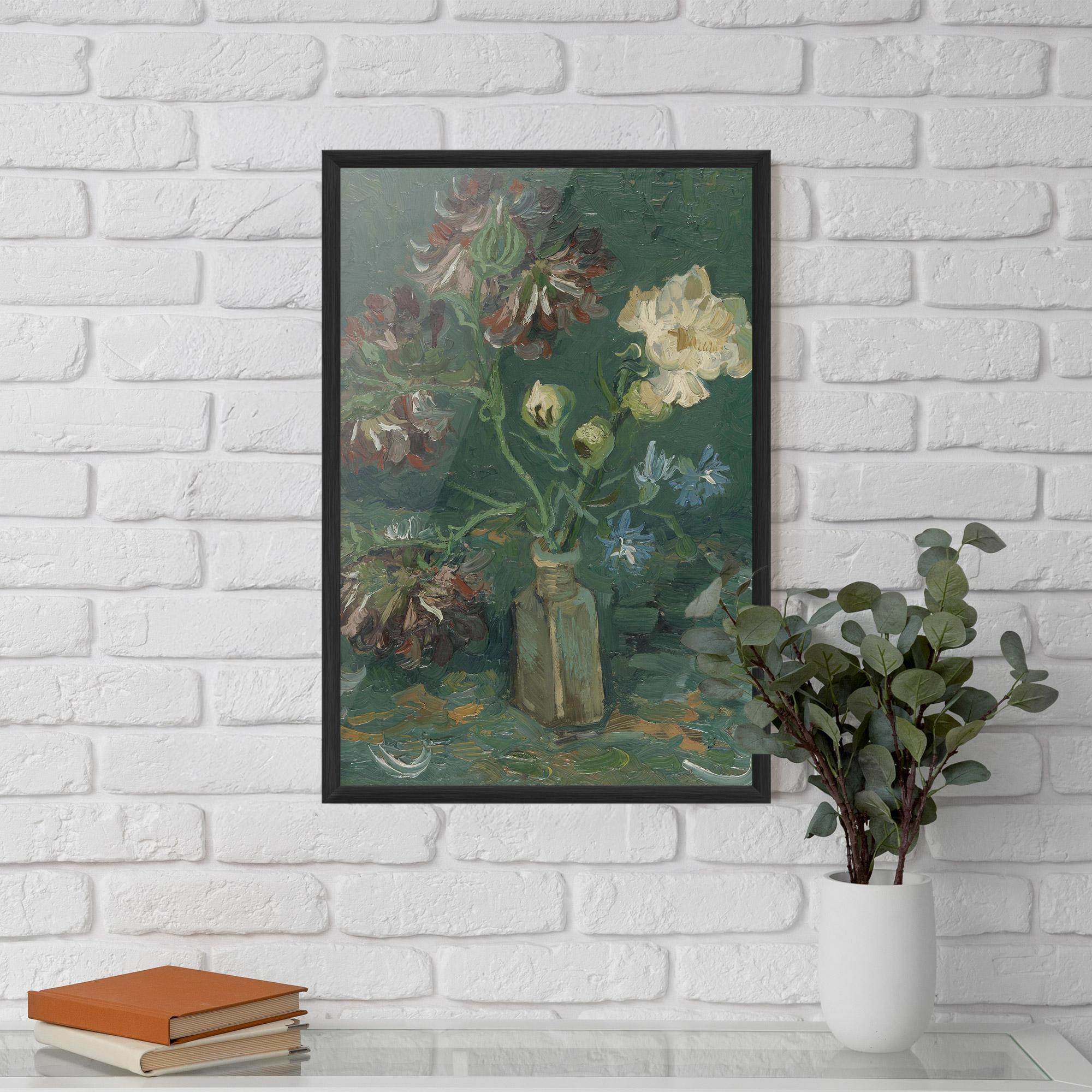 Poster Înrămat Flesje Met Pioenrozen mockup 5