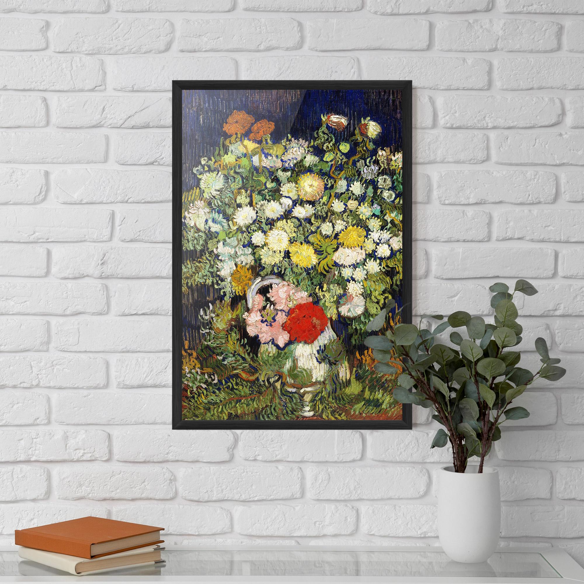 Poster Înrămat Flowers Van Gogh mockup 5