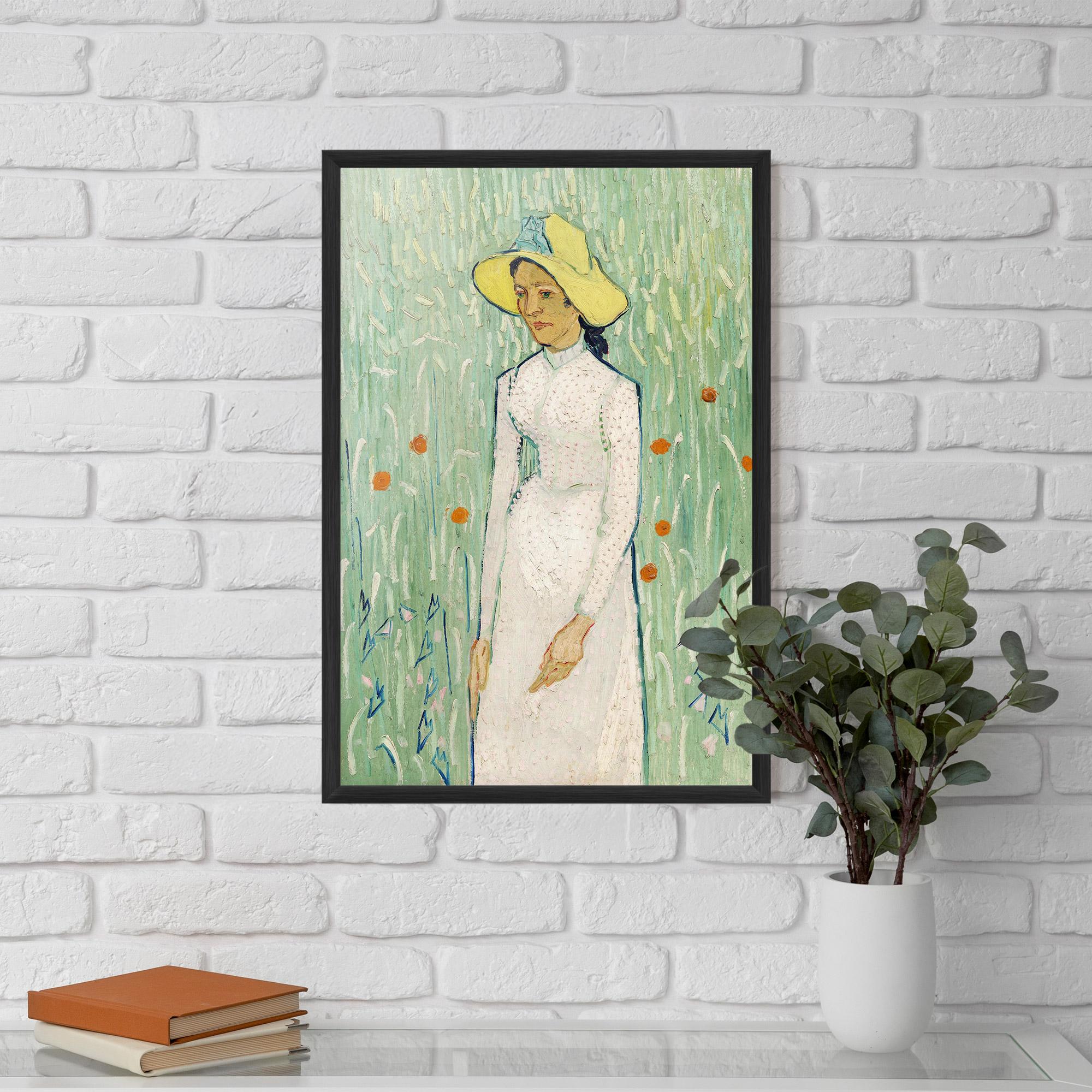 Poster Înrămat Girl In White mockup 5