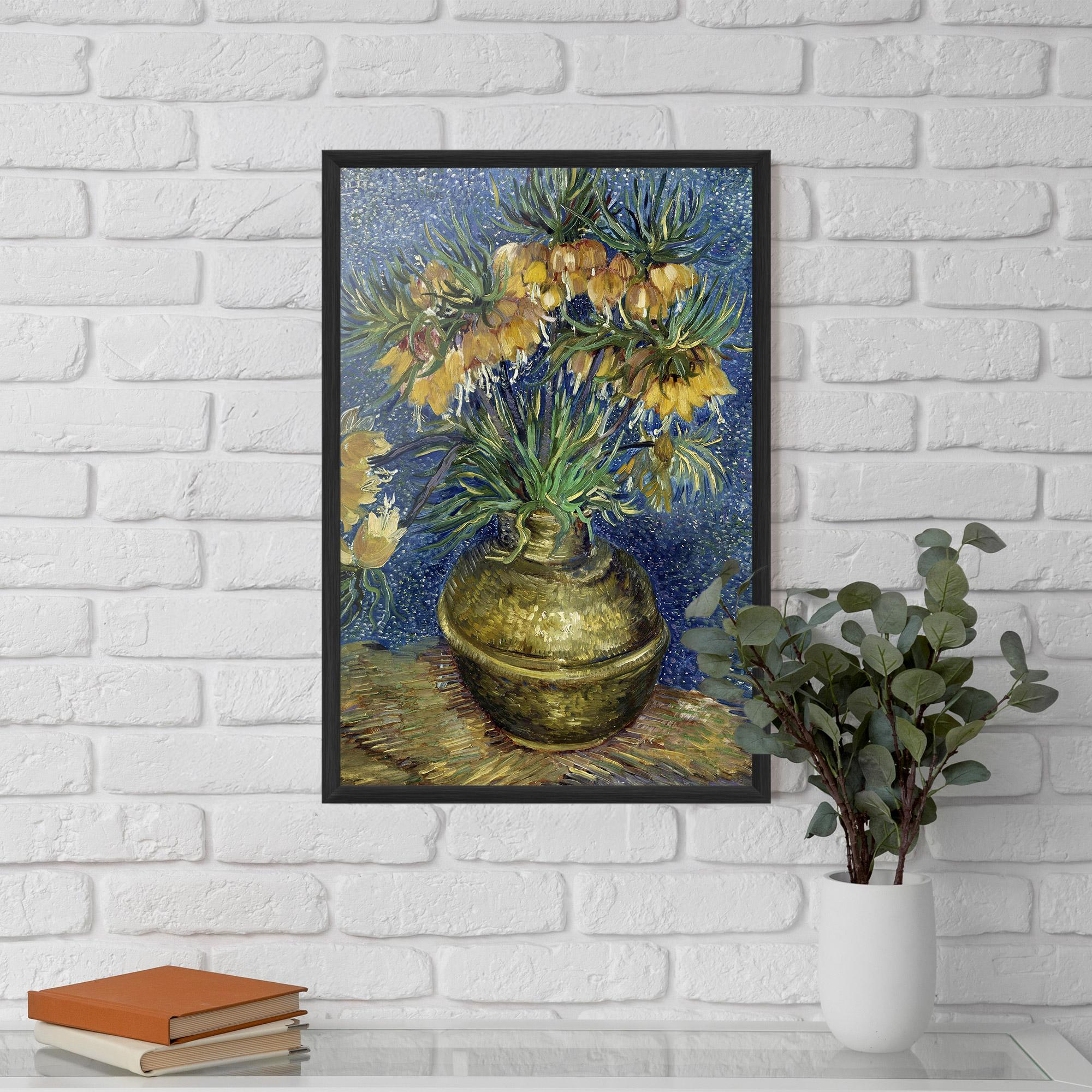 Poster Înrămat Imperial Fritillaries Art mockup 5