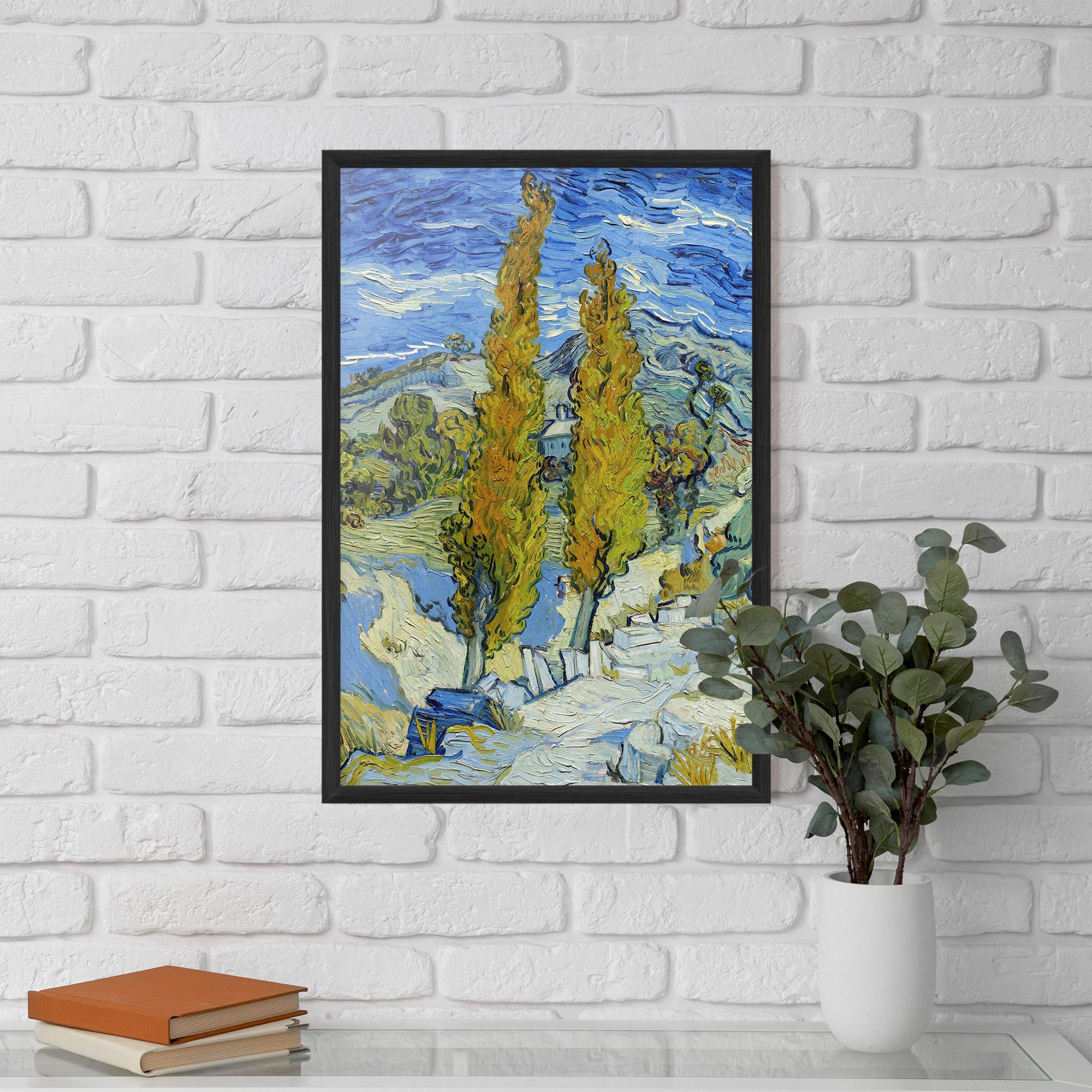 Poster Înrămat Poplars At Saint Remy mockup 5