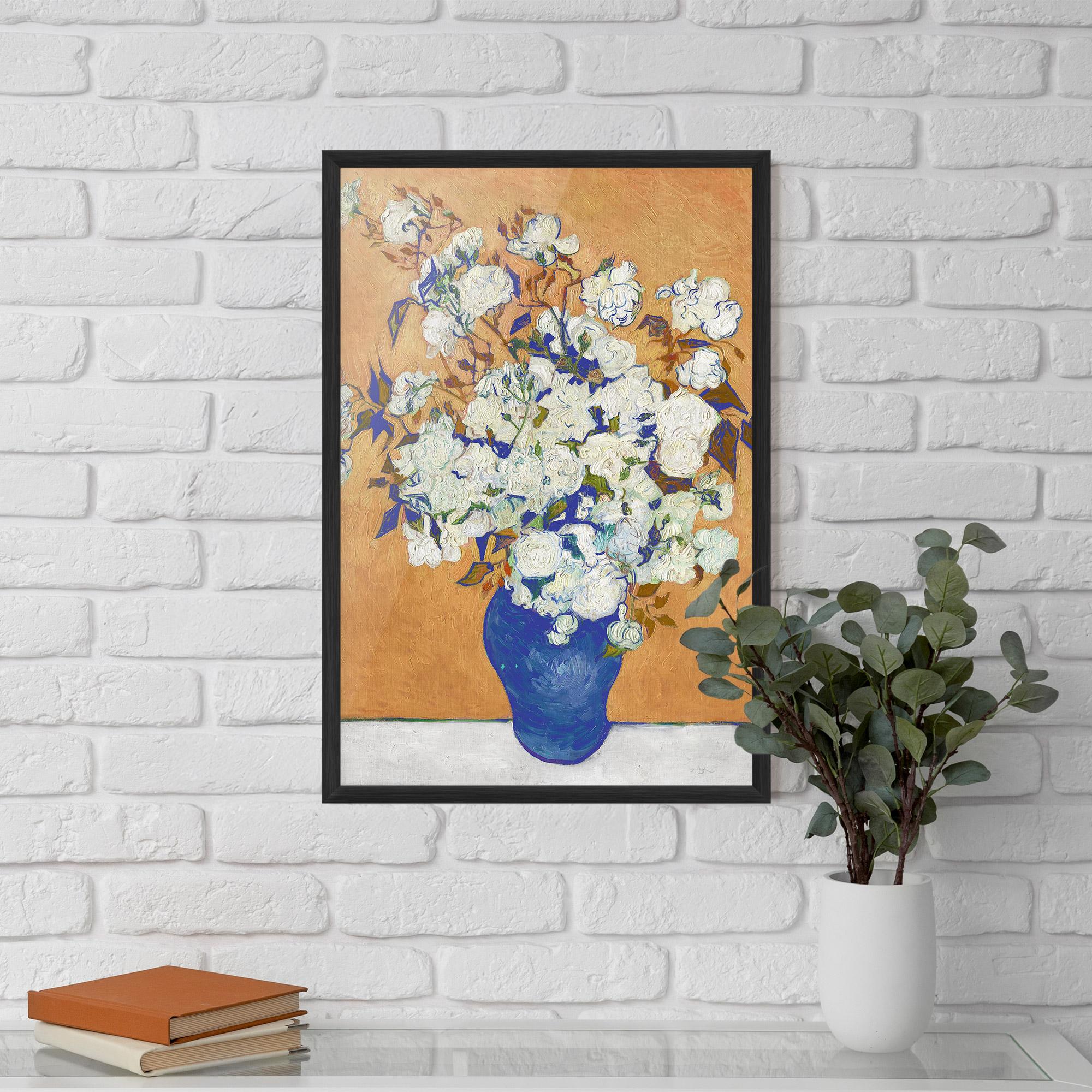 Poster Înrămat Roses Vintage Art mockup 5