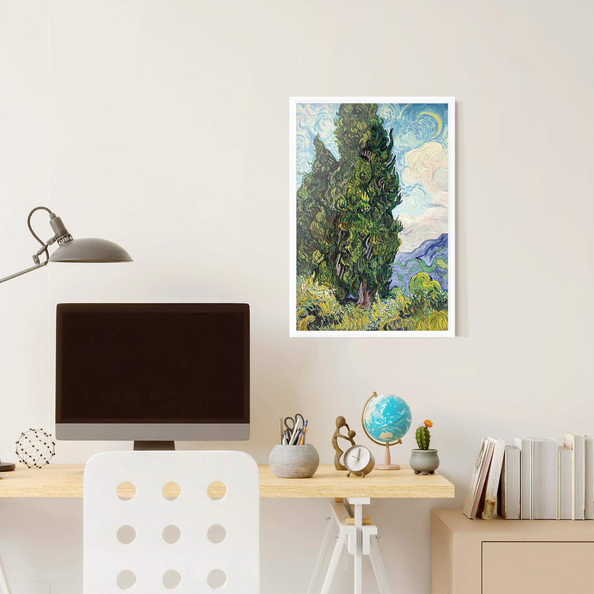 Poster Înrămat Cypresses mockup 6