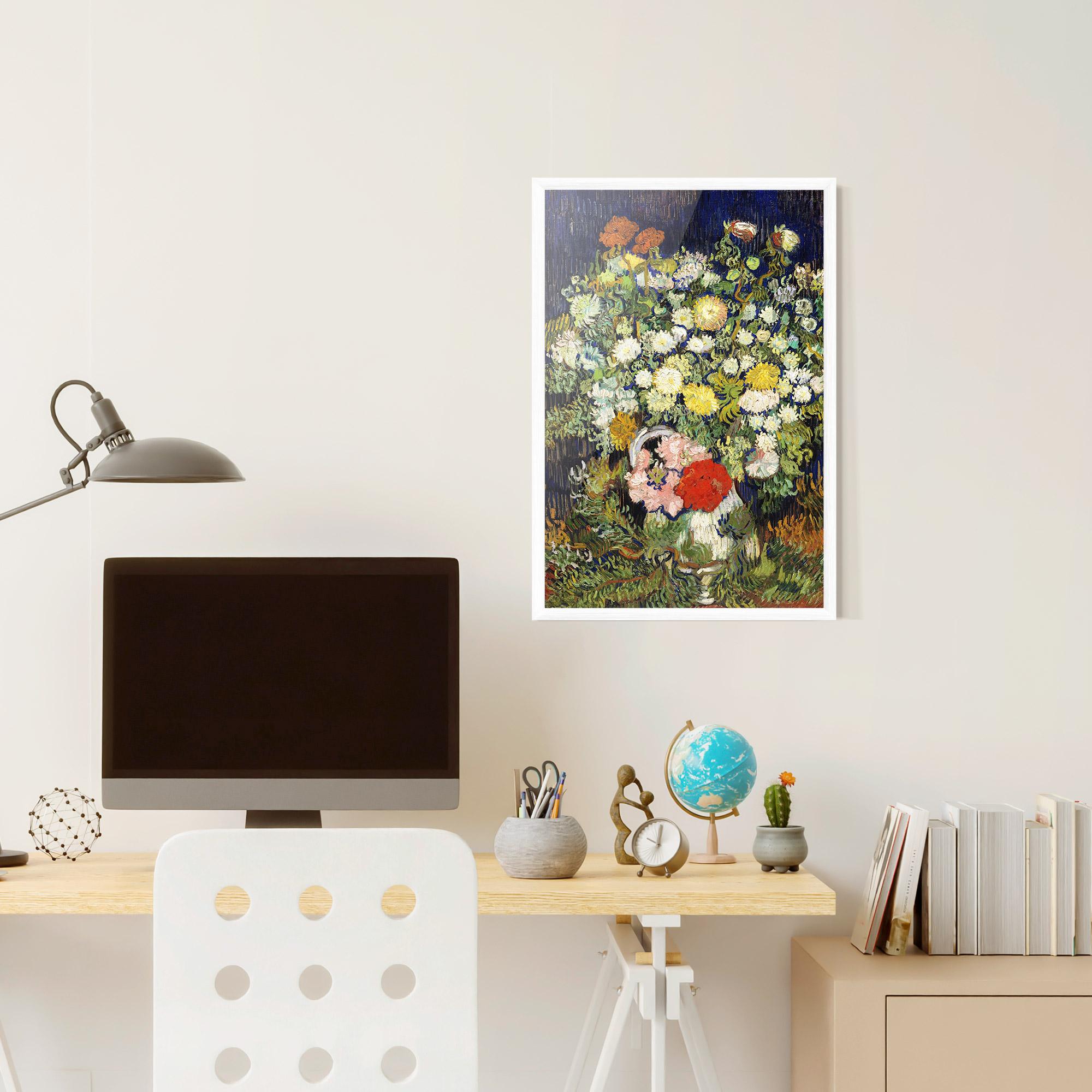 Poster Înrămat Flowers Van Gogh mockup 6