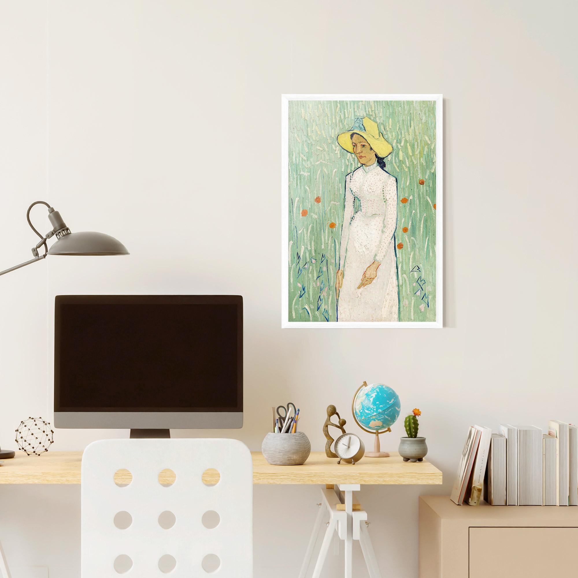 Poster Înrămat Girl In White mockup 6