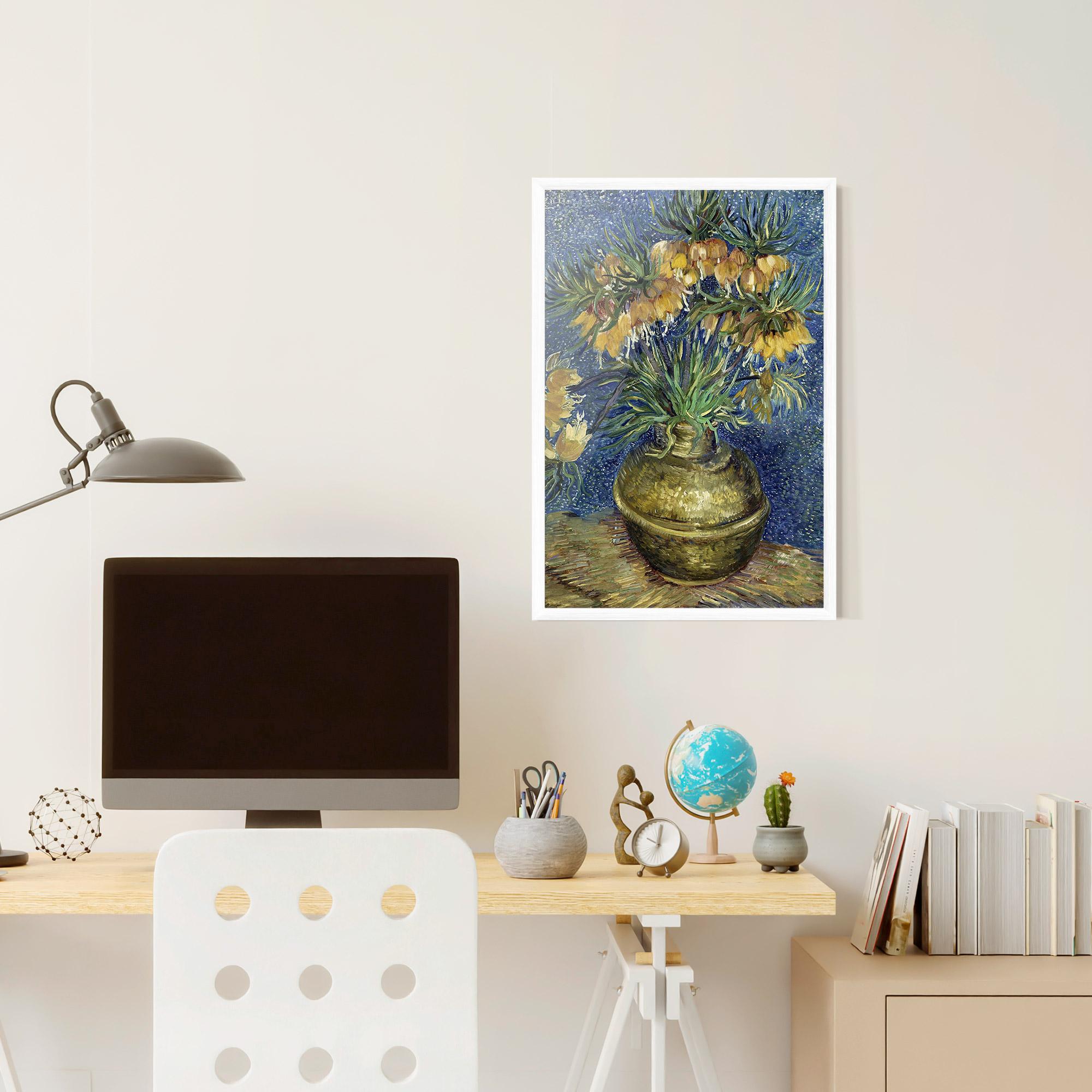 Poster Înrămat Imperial Fritillaries Art mockup 6