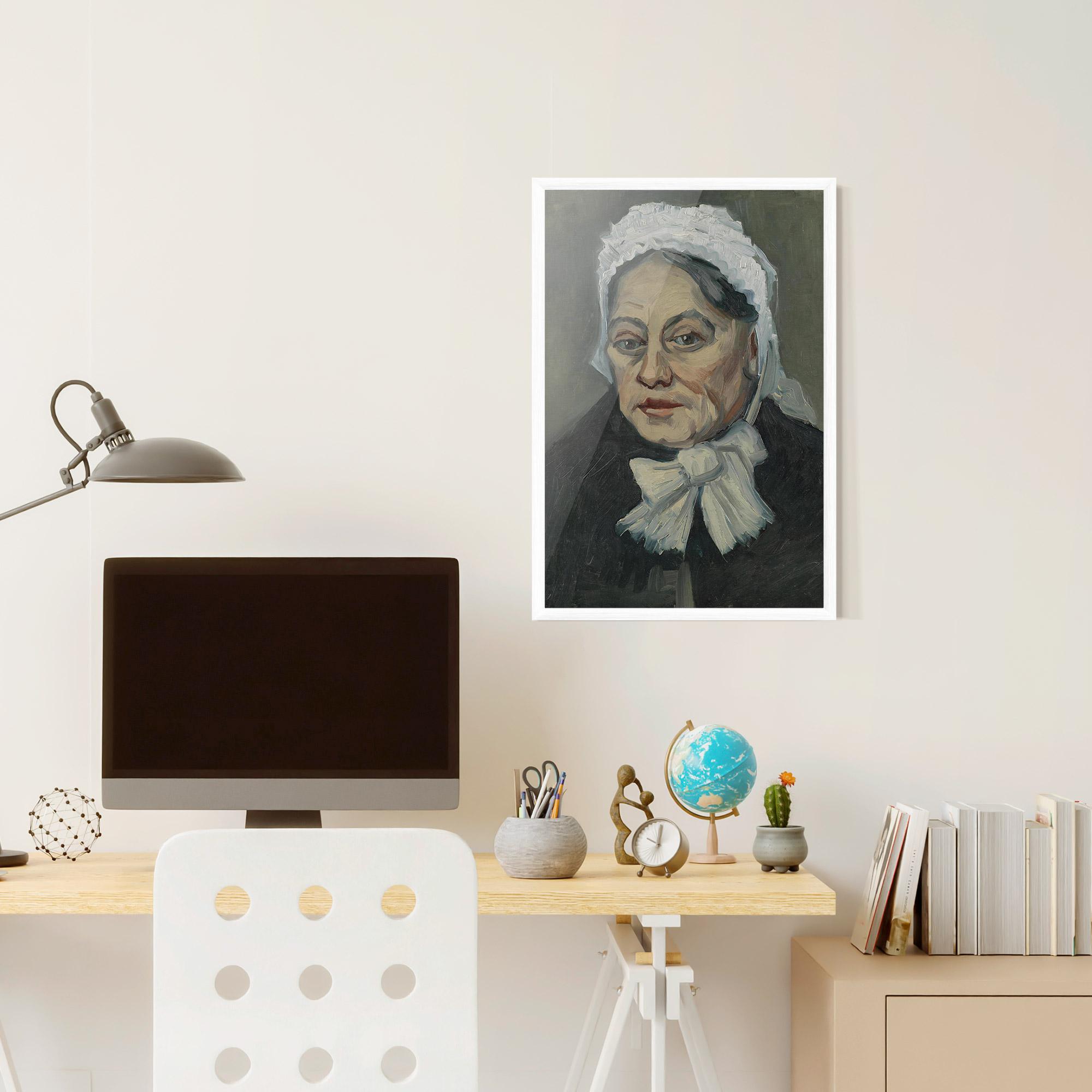 Poster Înrămat Portret Oude Vrouw mockup 6