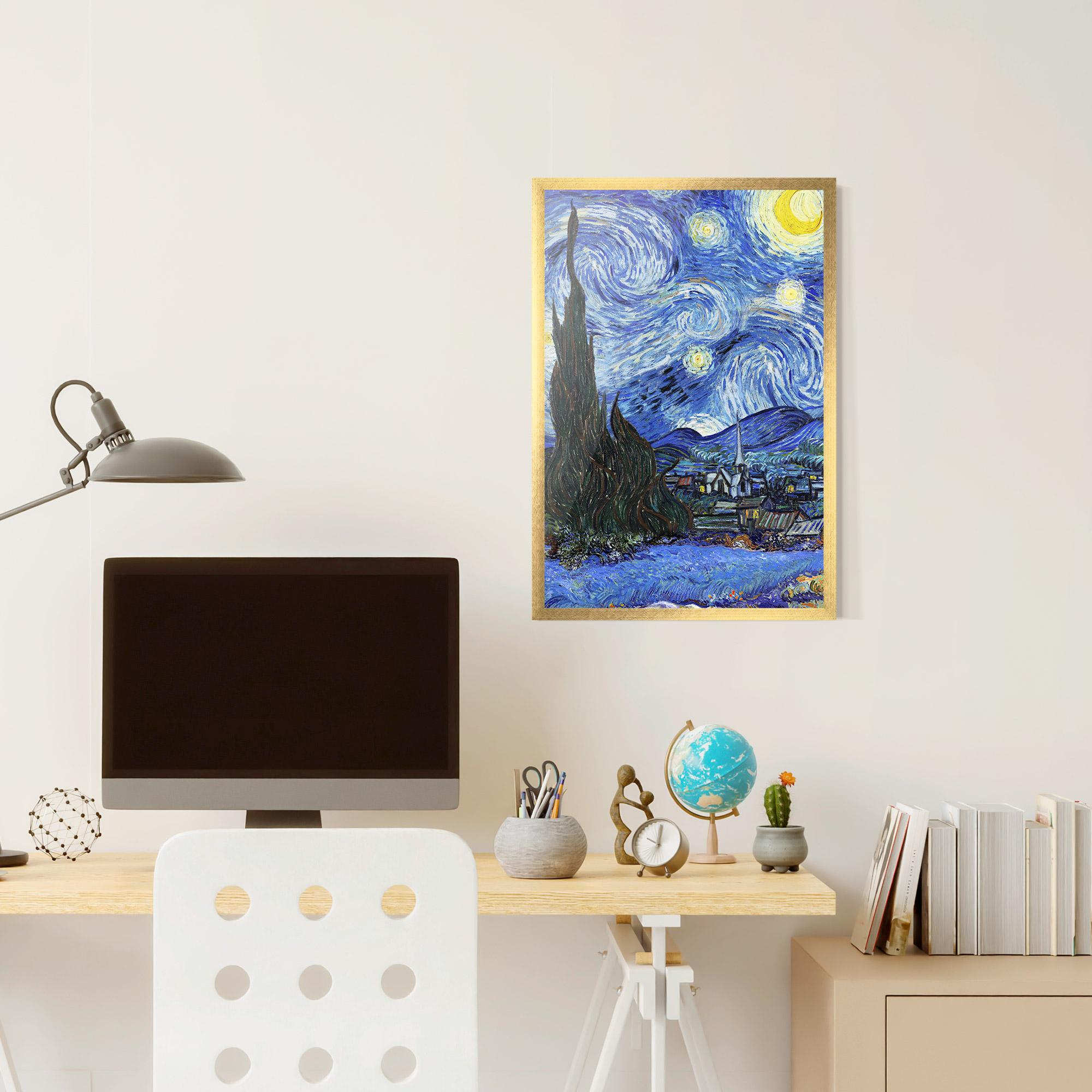 Poster Înrămat Starry Night Art mockup 6