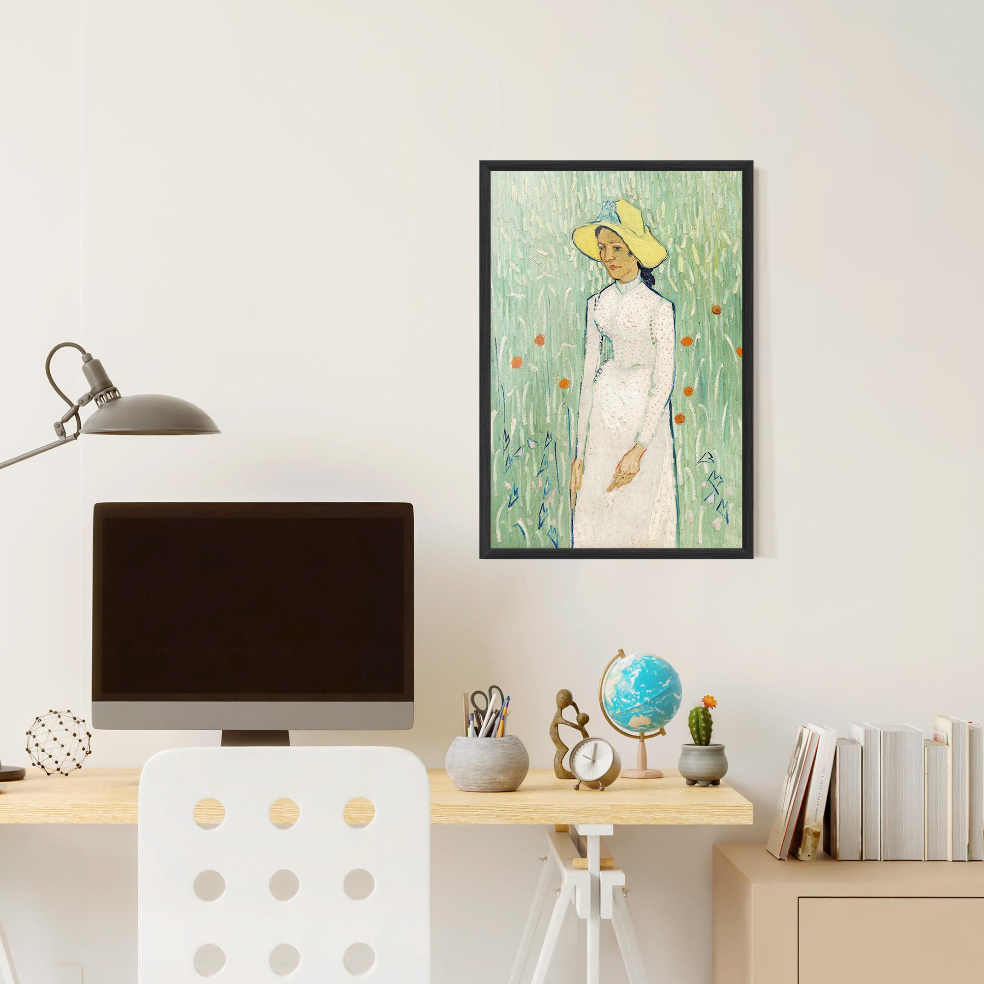 Poster Înrămat Girl In White mockup 6