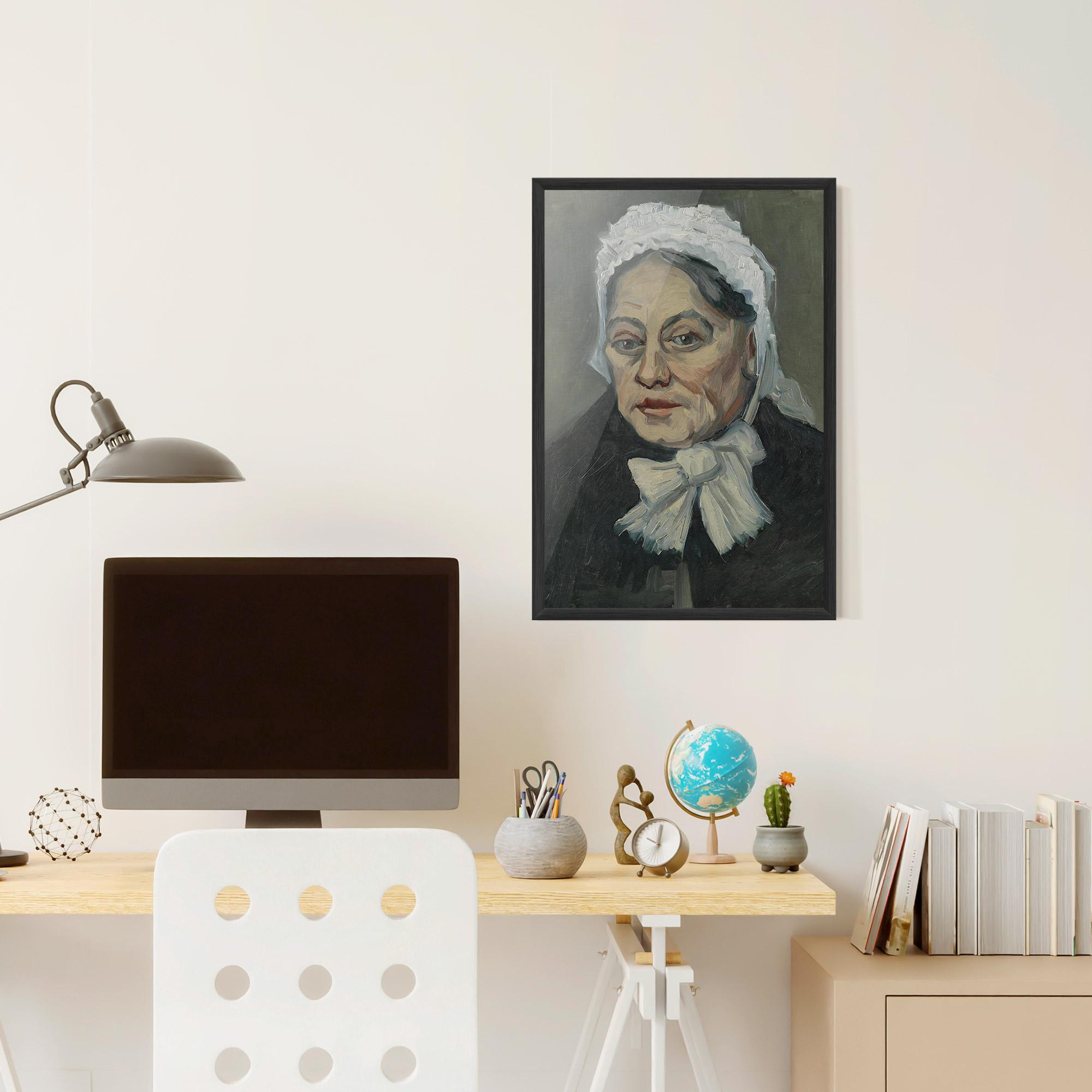 Poster Înrămat Portret Oude Vrouw mockup 6