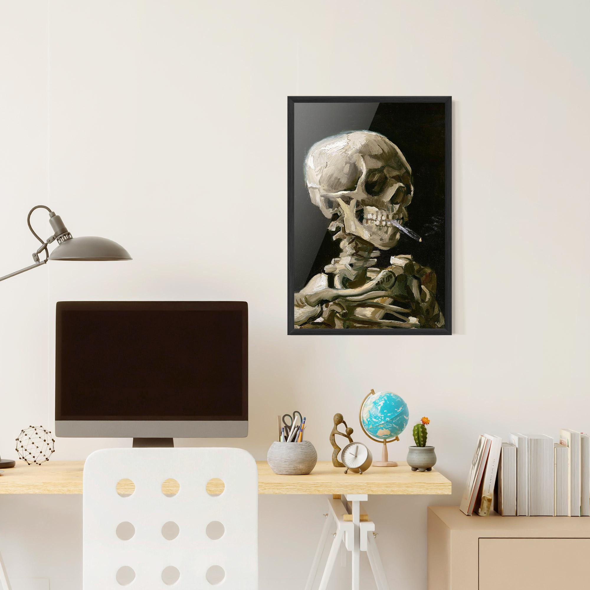 Poster Înrămat Skeleton Cigarette mockup 6