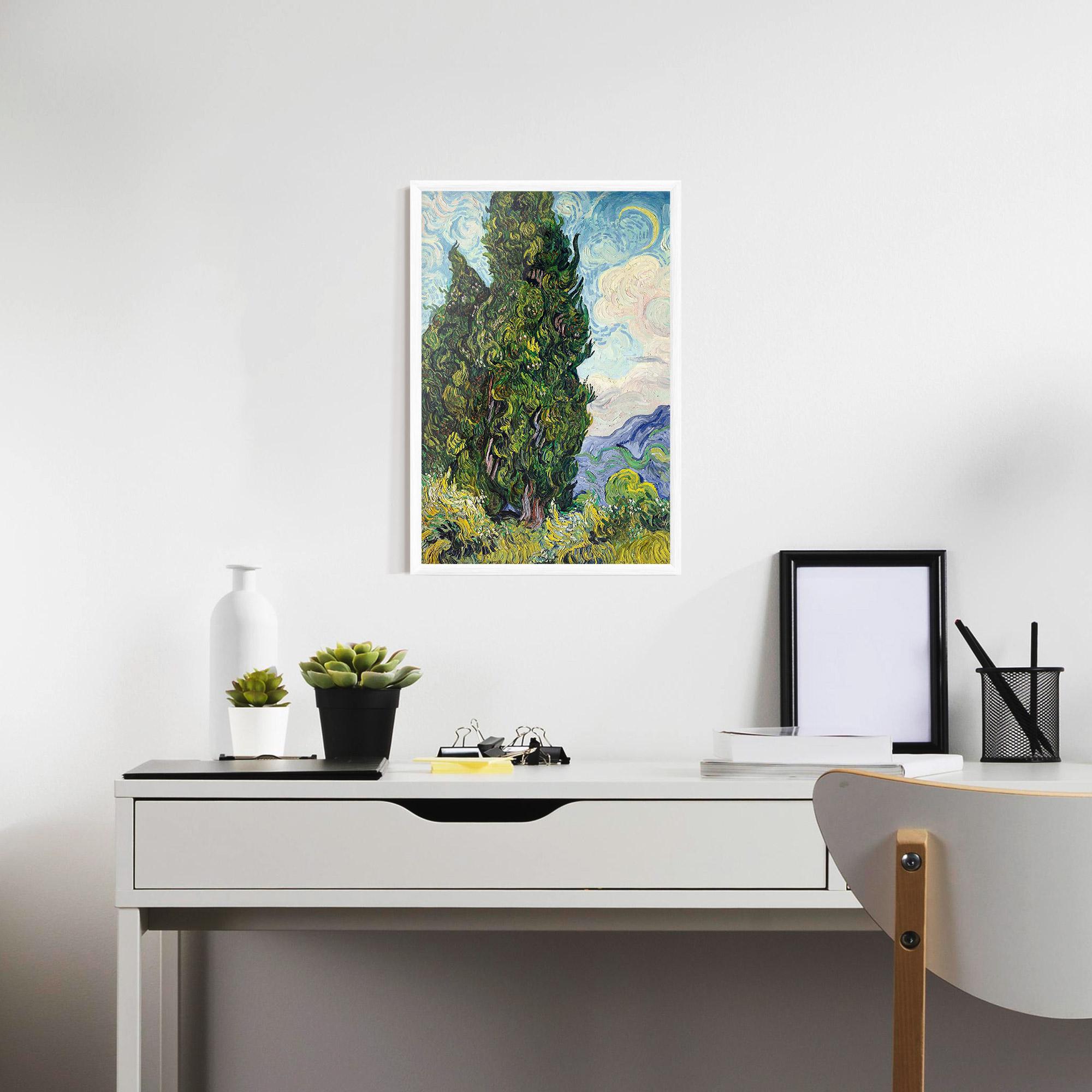 Poster Înrămat Cypresses mockup 7