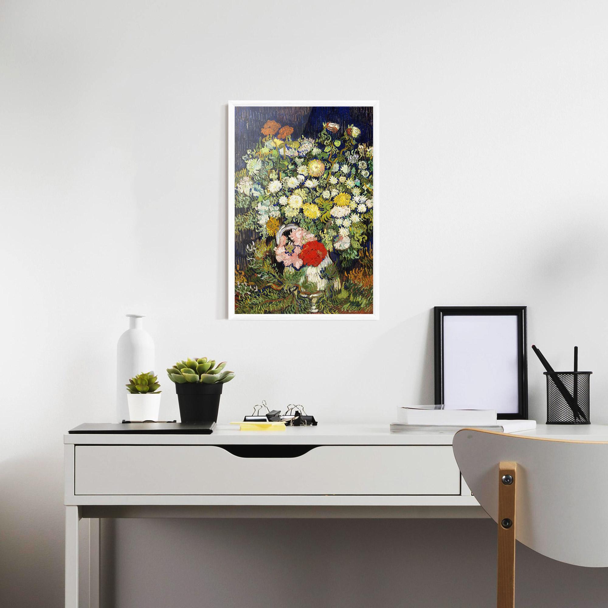 Poster Înrămat Flowers Van Gogh mockup 7