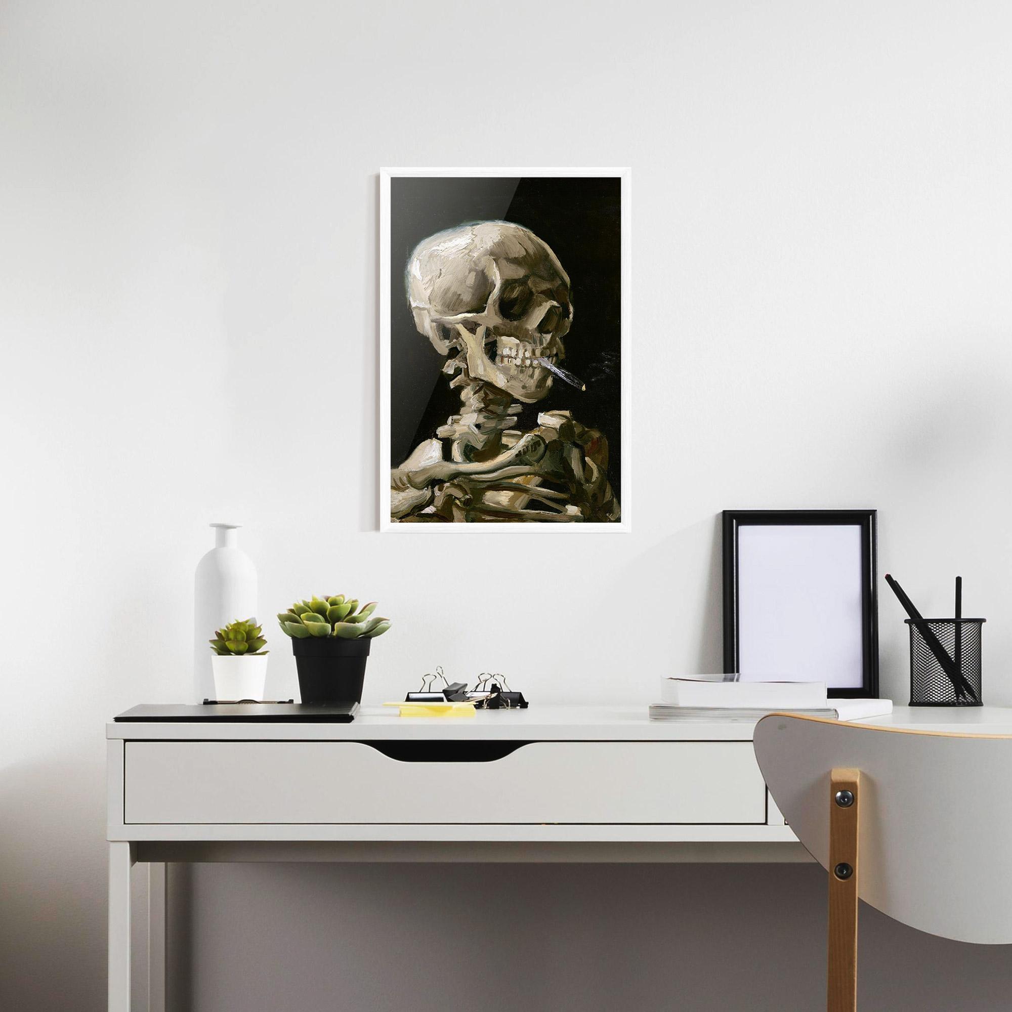 Poster Înrămat Skeleton Cigarette mockup 7