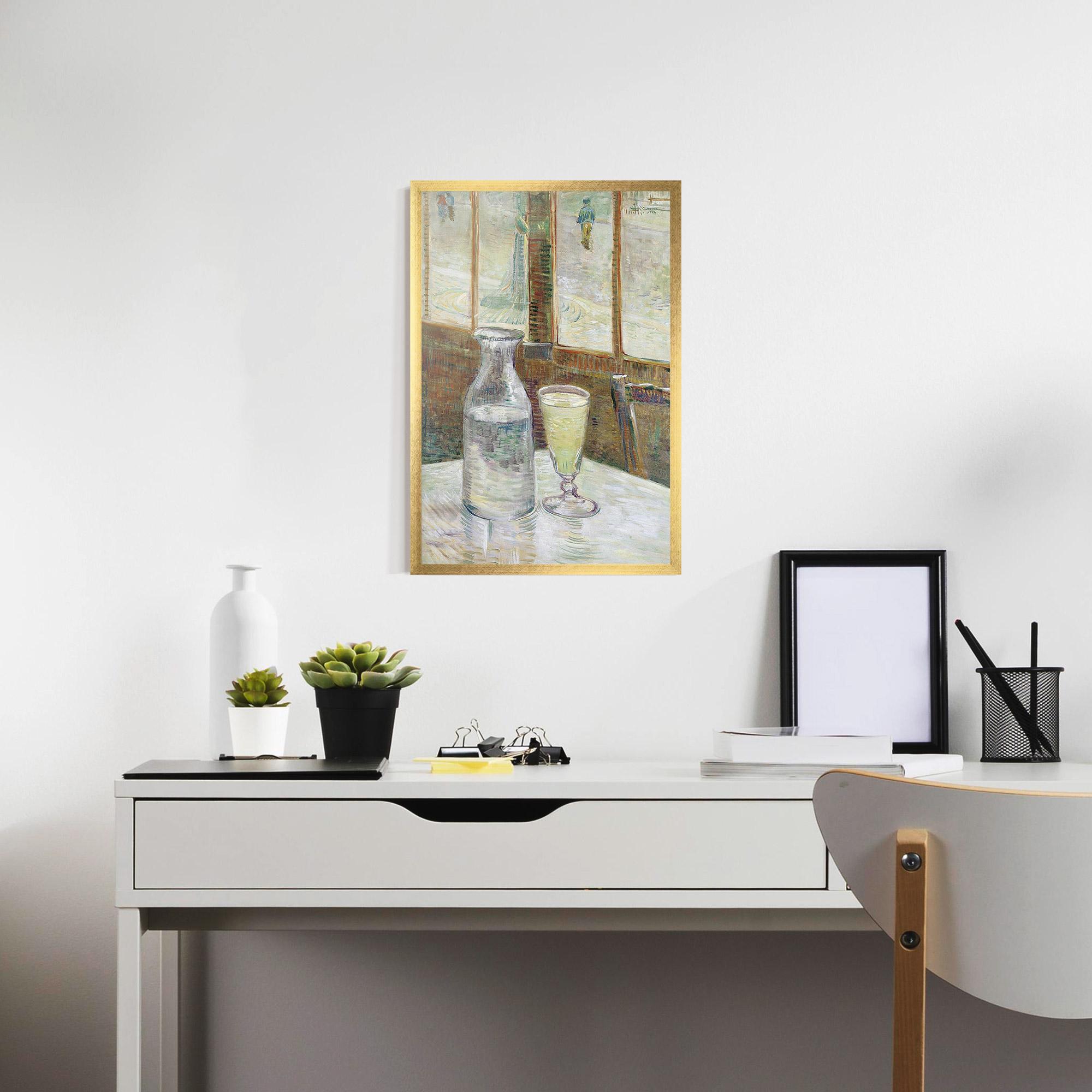 Poster Înrămat Cafetafel Met Absint mockup 7