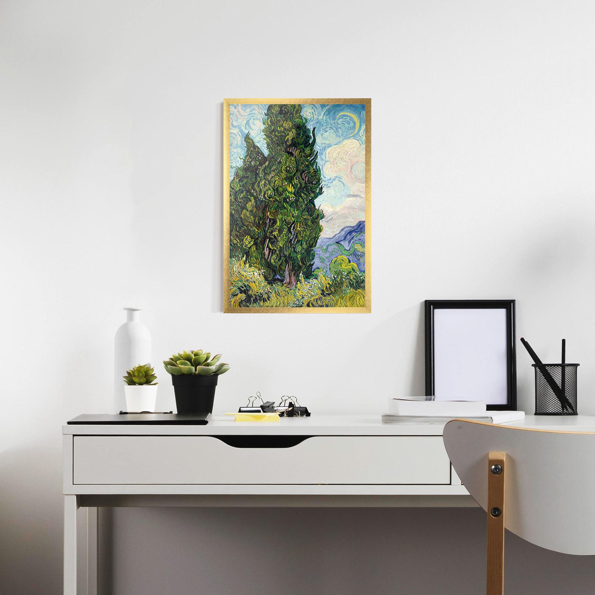 Poster Înrămat Cypresses mockup 7