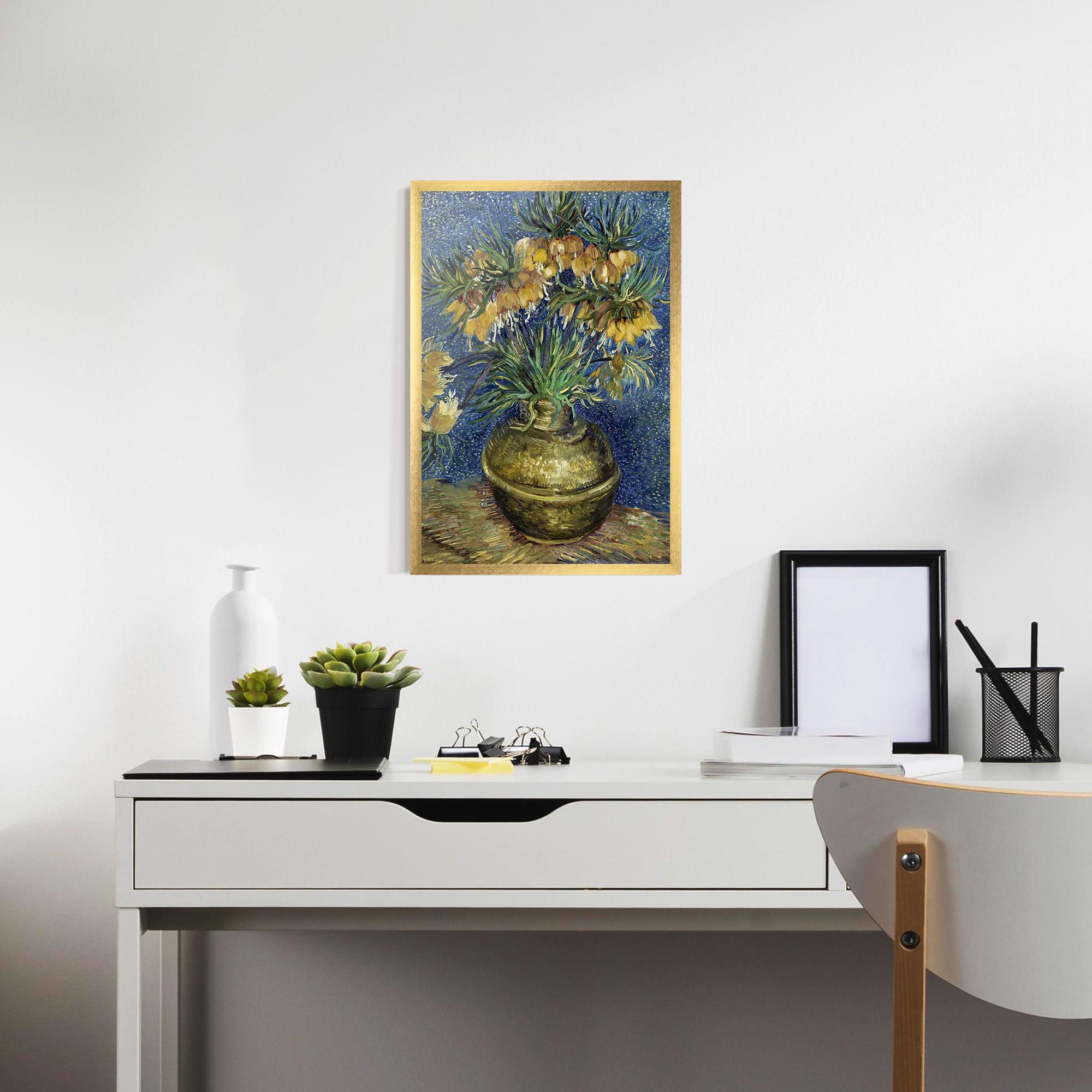 Poster Înrămat Imperial Fritillaries Art mockup 7