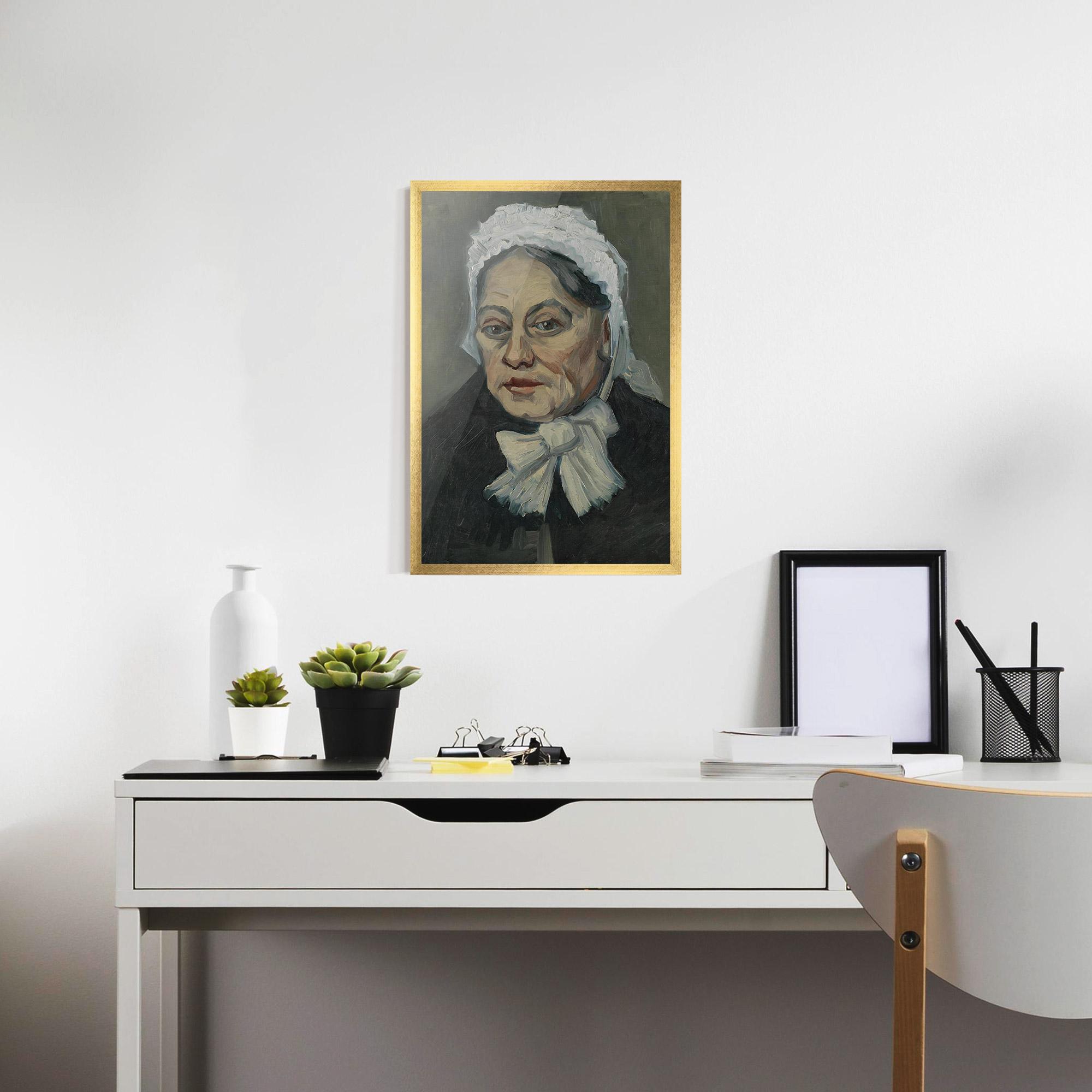 Poster Înrămat Portret Oude Vrouw mockup 7