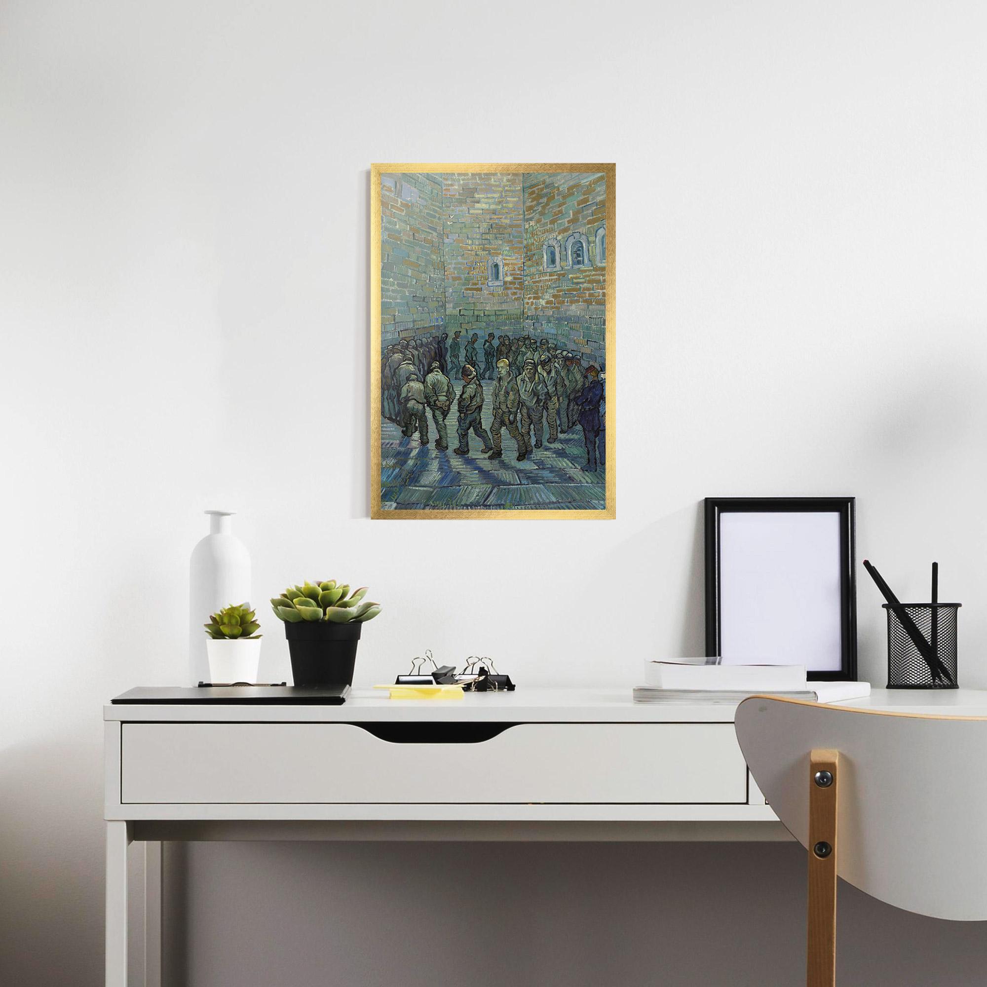 Poster Înrămat Prisoners Exercising mockup 7