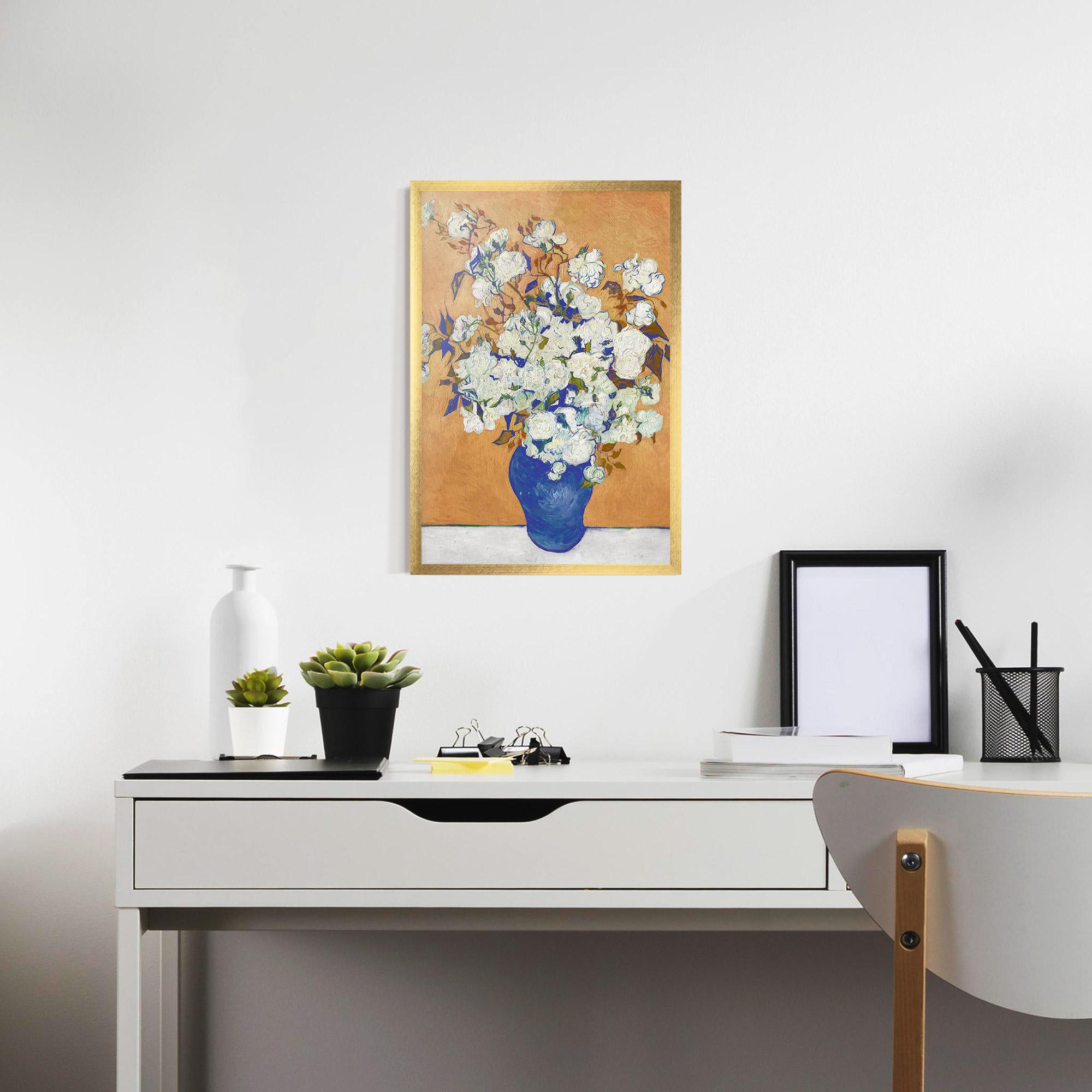 Poster Înrămat Roses Vintage Art mockup 7