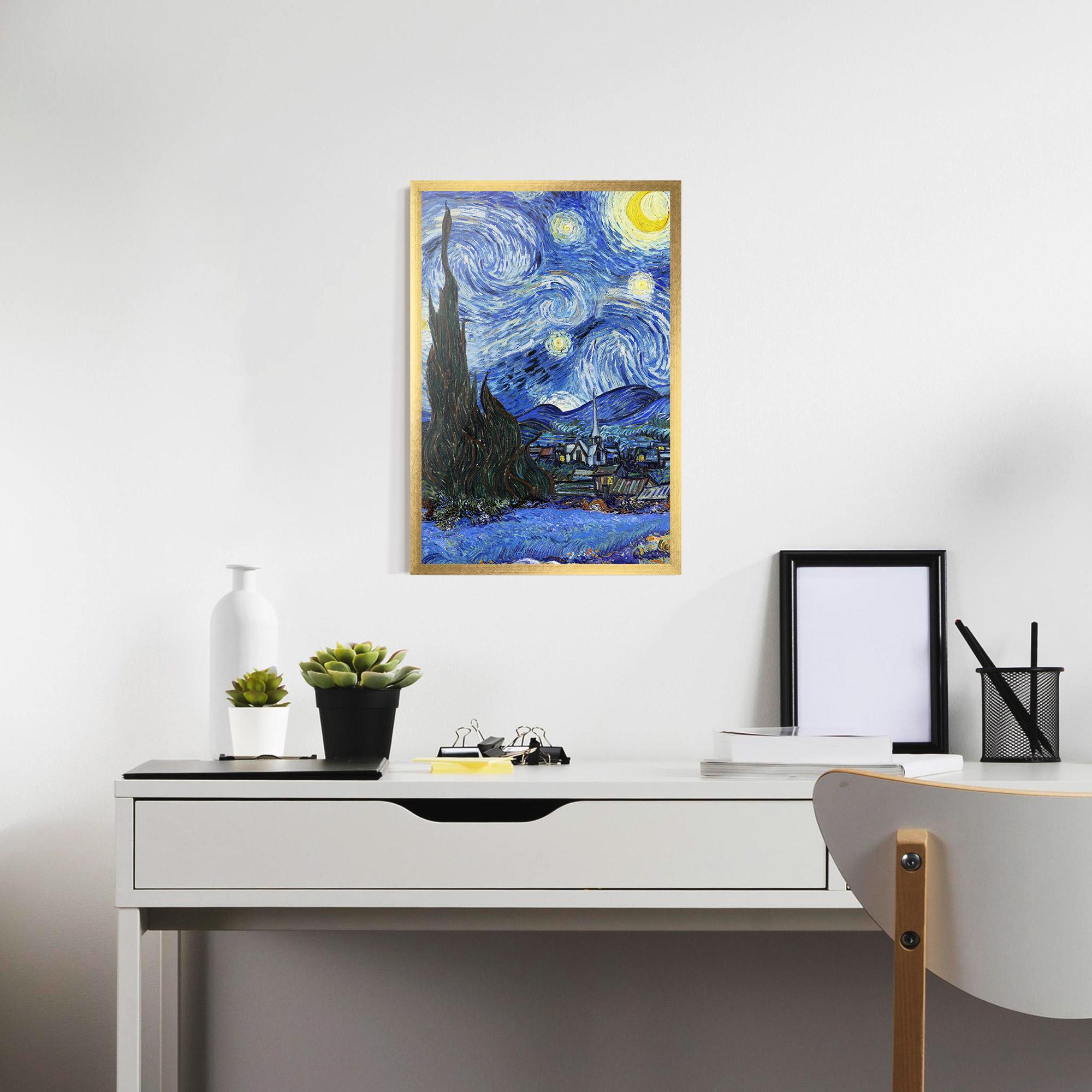 Poster Înrămat Starry Night Art mockup 7