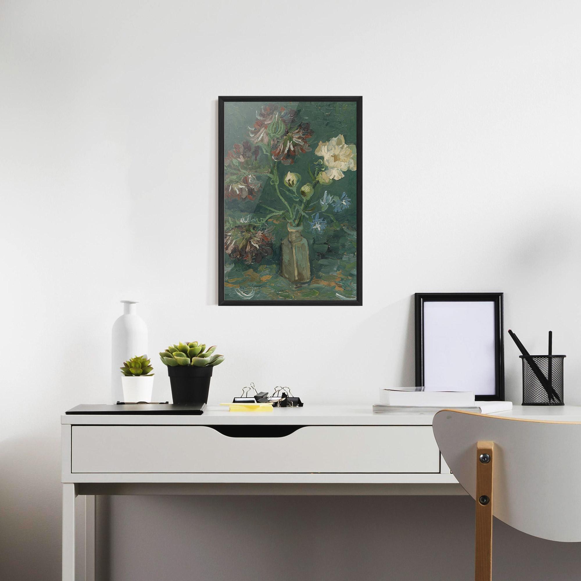 Poster Înrămat Flesje Met Pioenrozen mockup 7