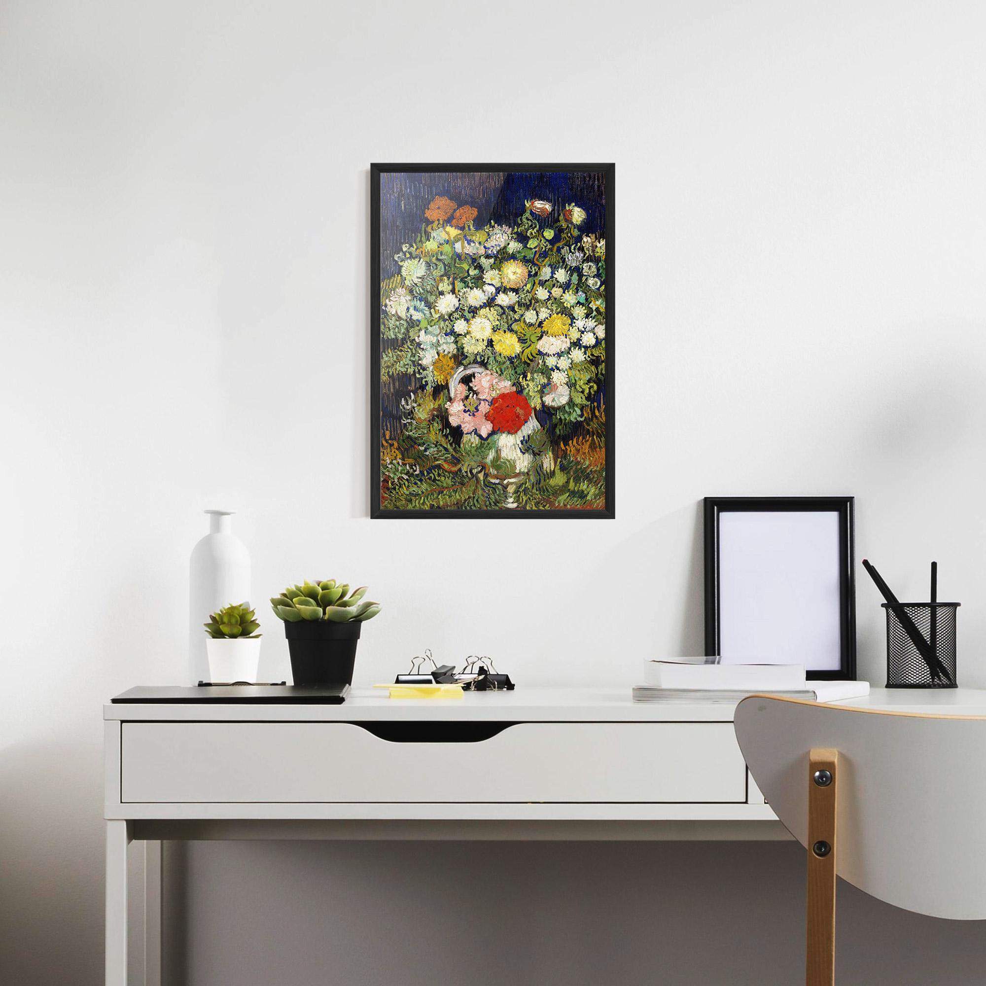Poster Înrămat Flowers Van Gogh mockup 7