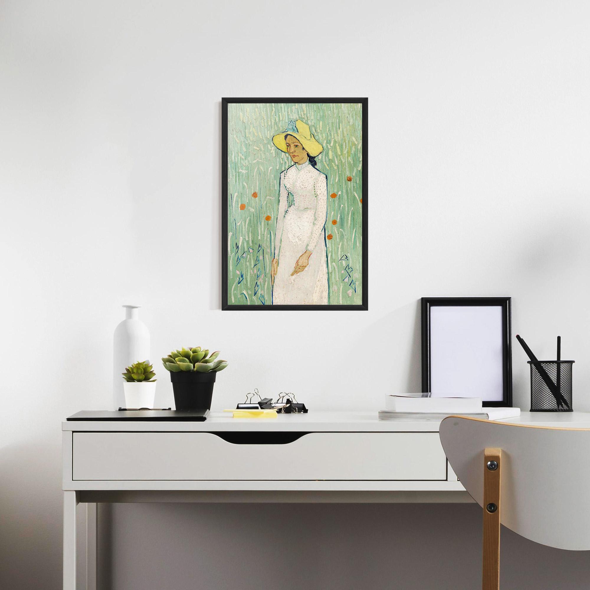 Poster Înrămat Girl In White mockup 7