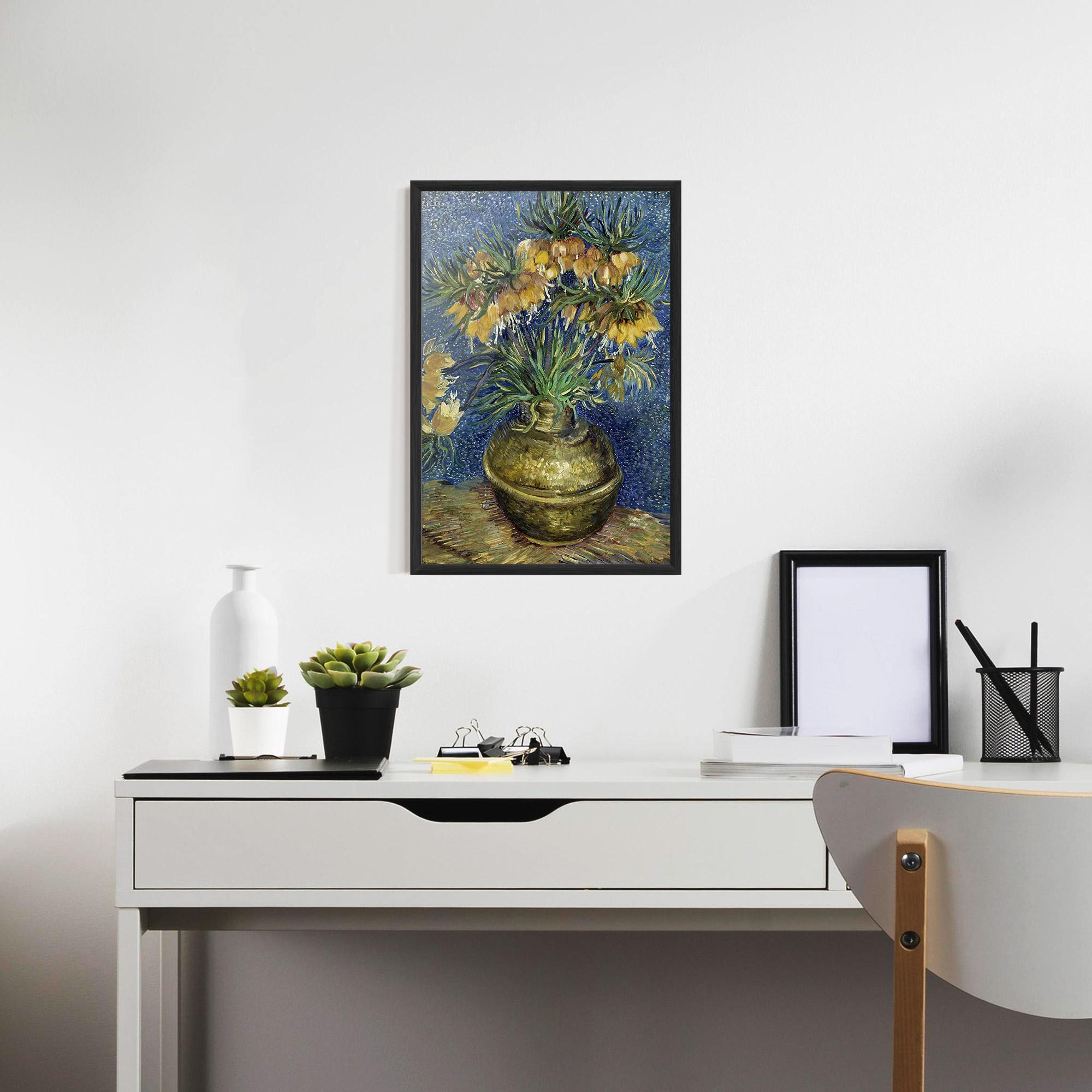 Poster Înrămat Imperial Fritillaries Art mockup 7