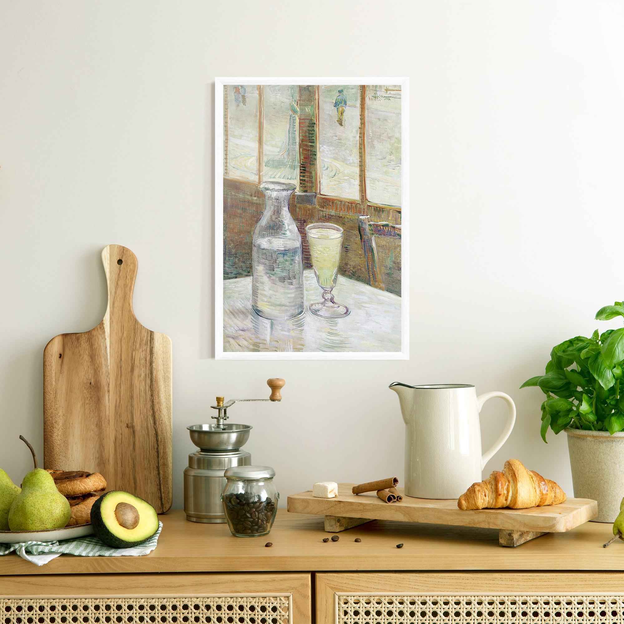 Poster Înrămat Cafetafel Met Absint mockup 8