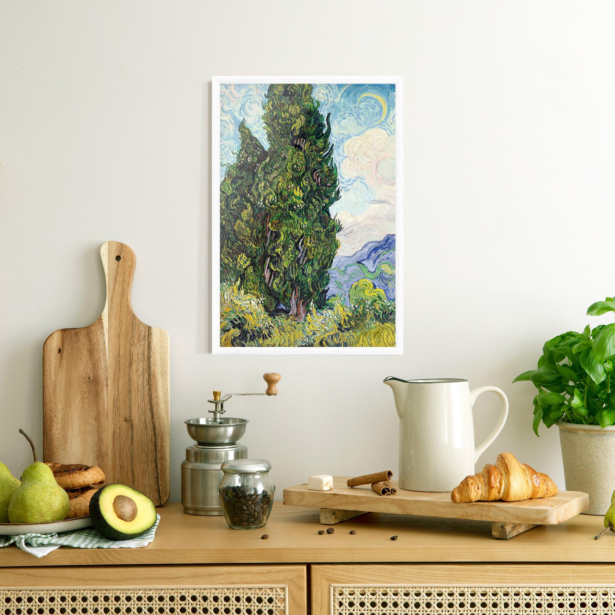 Poster Înrămat Cypresses mockup 8