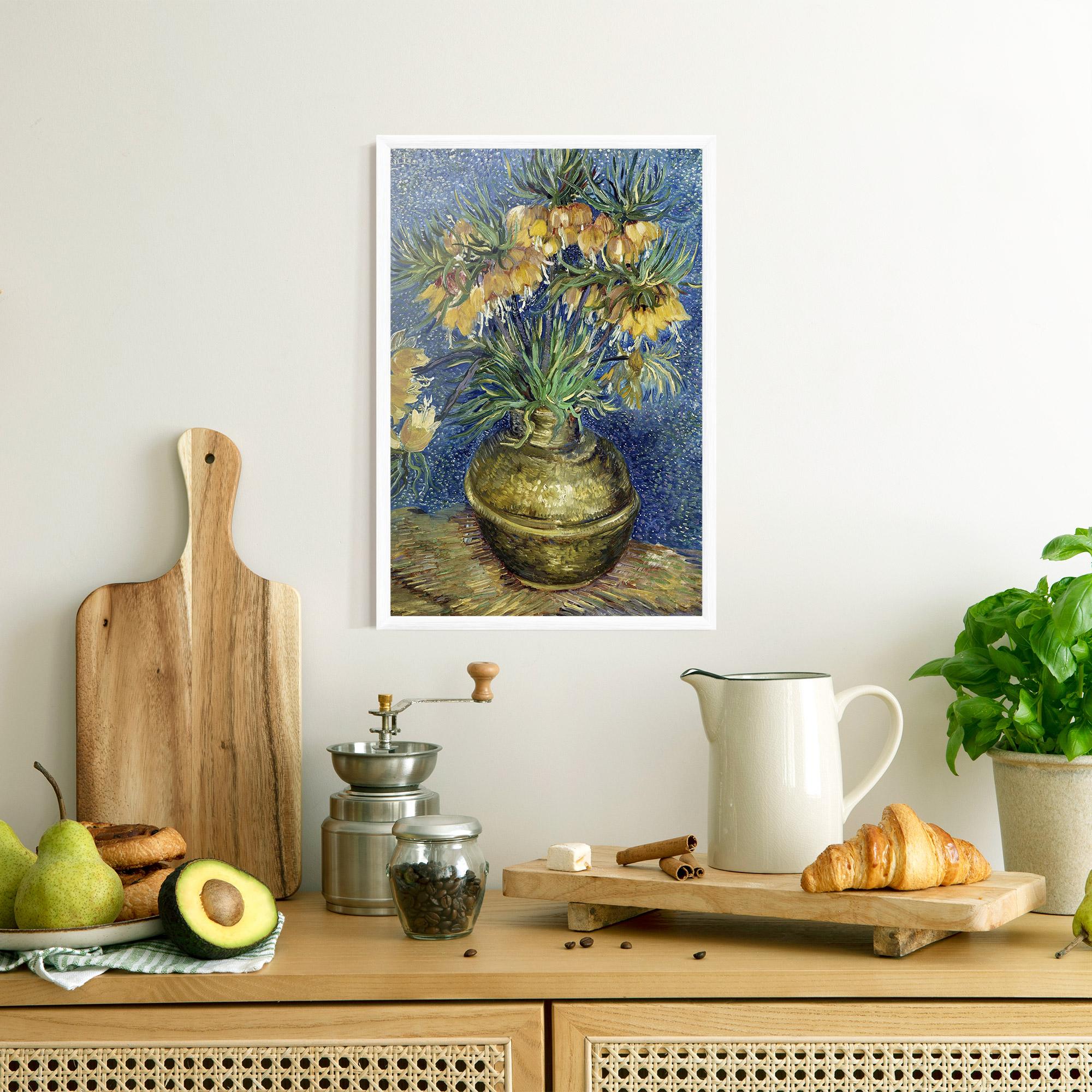 Poster Înrămat Imperial Fritillaries Art mockup 8