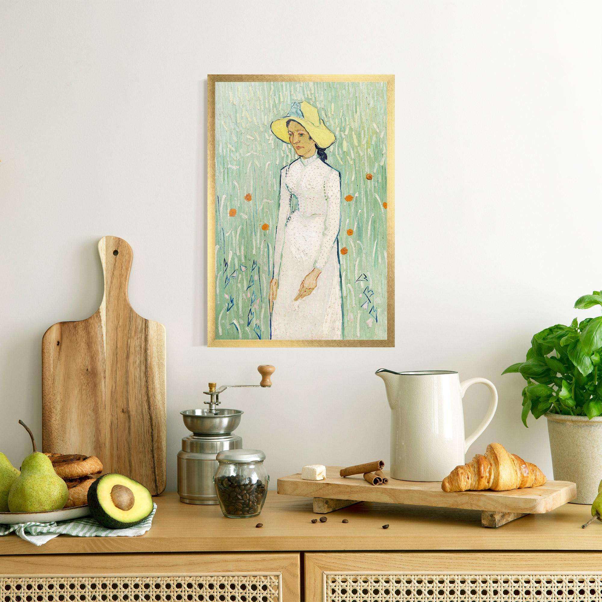 Poster Înrămat Girl In White mockup 8